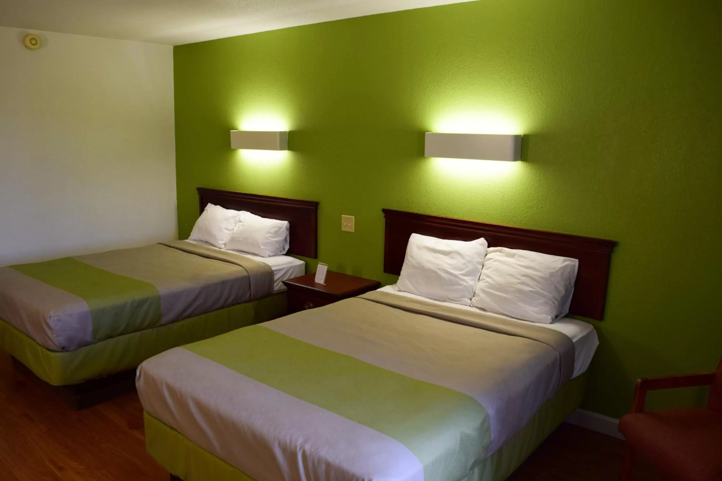 Bed in Motel 6-Springfield, OH