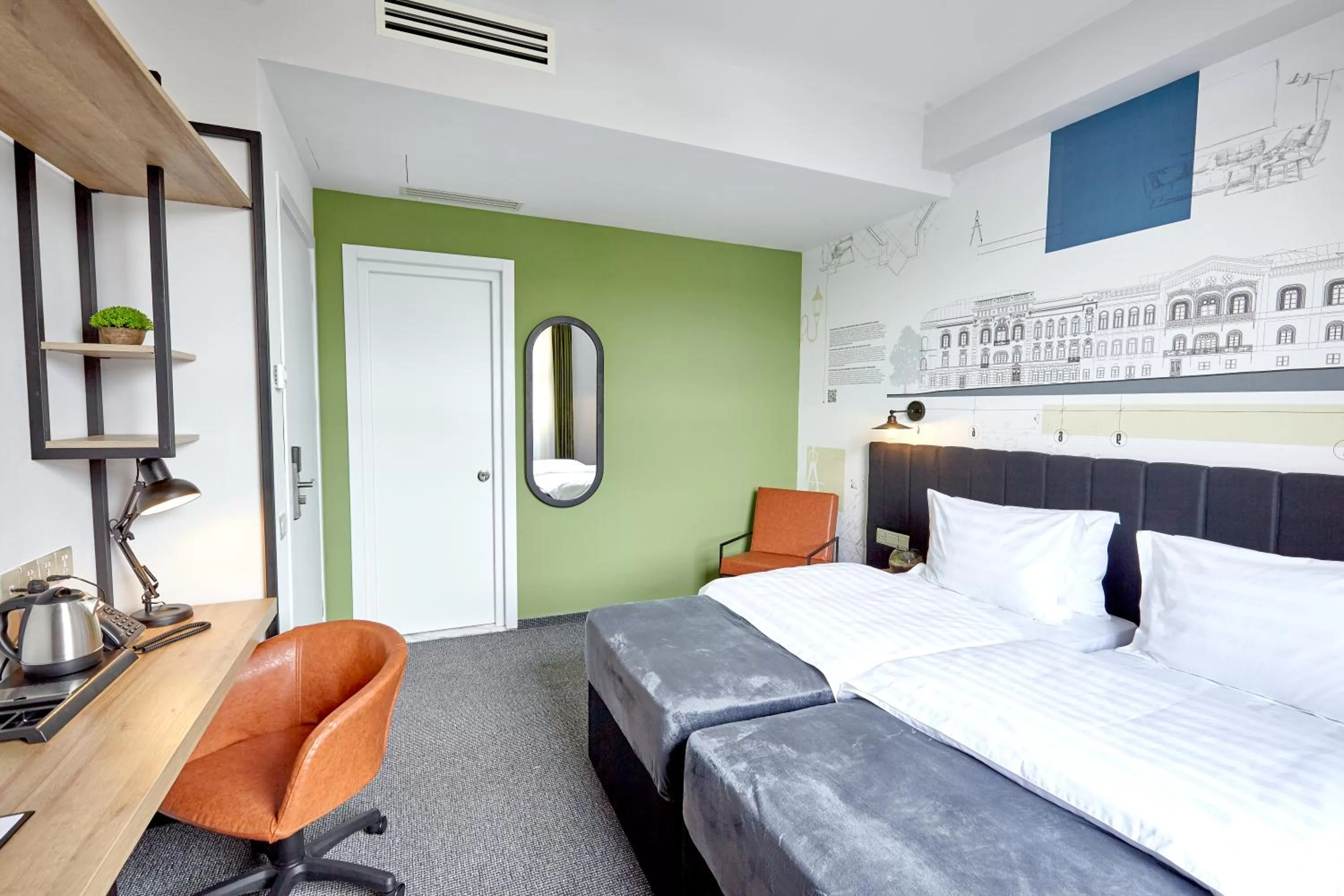 Photo of the whole room, Bed in Graphica Tbilisi Hotel