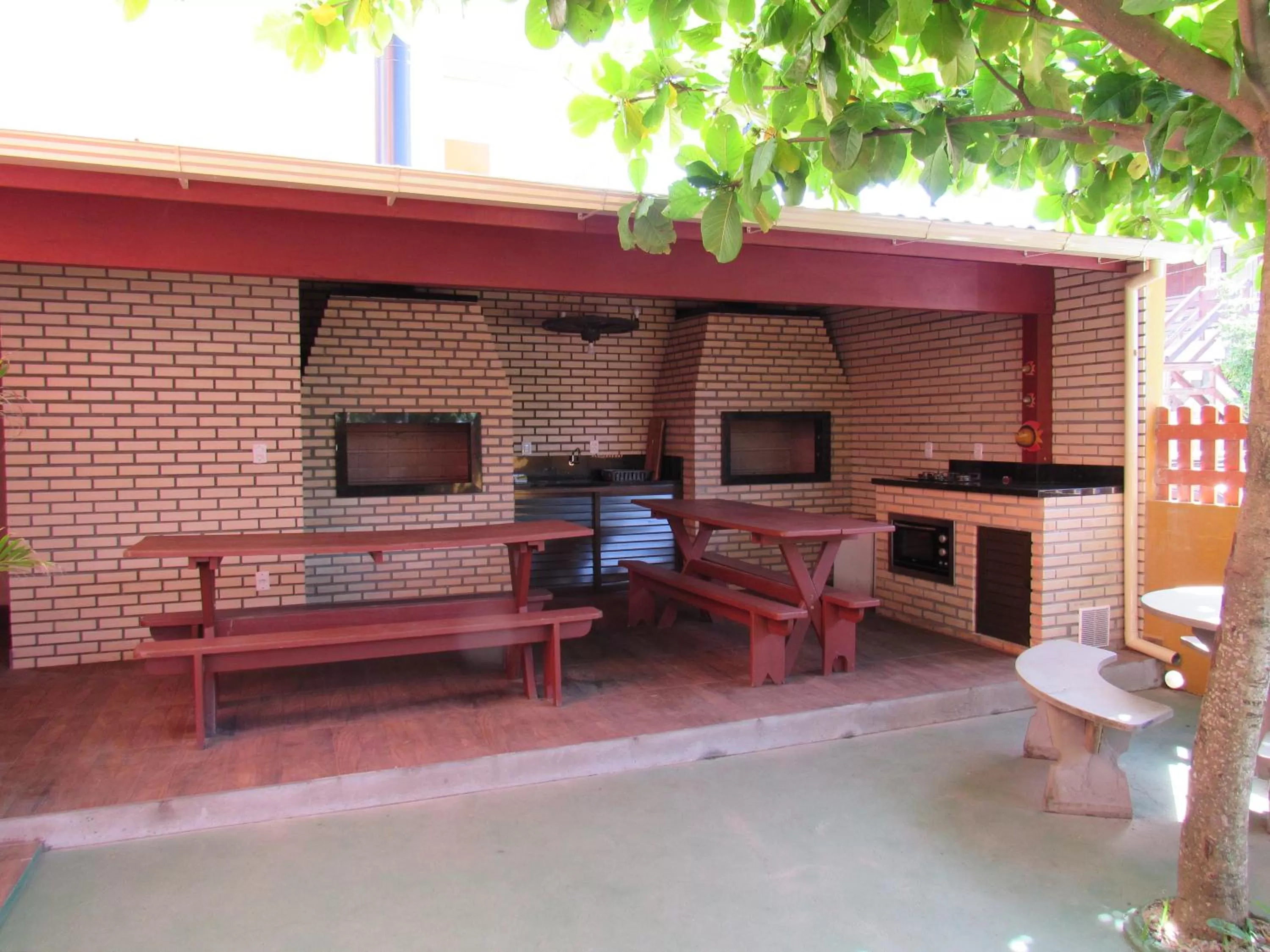 BBQ facilities in Pousada Recanto da Barra