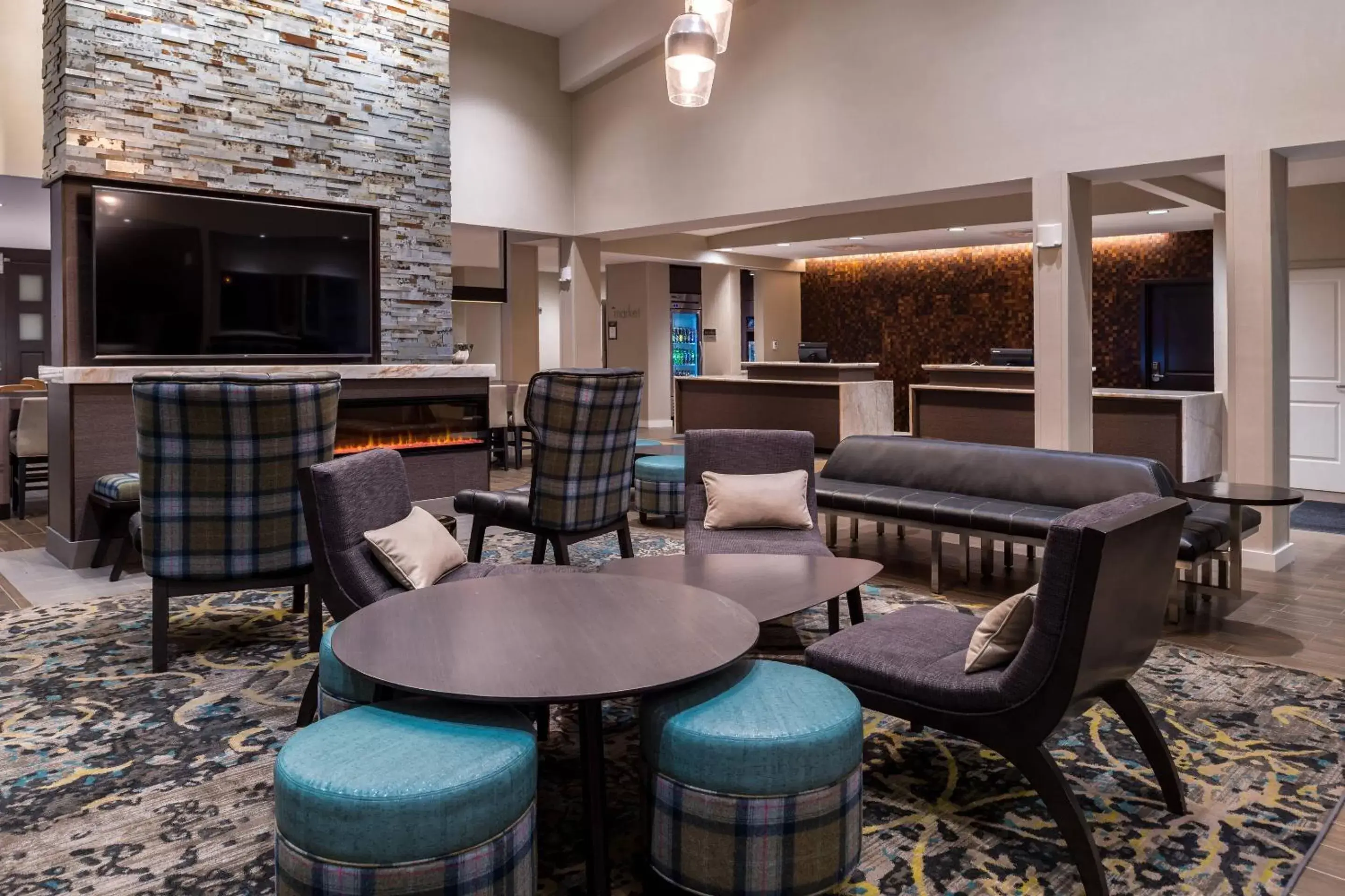 Lobby or reception, Lounge/Bar in Residence Inn by Marriott Charlotte Steele Creek