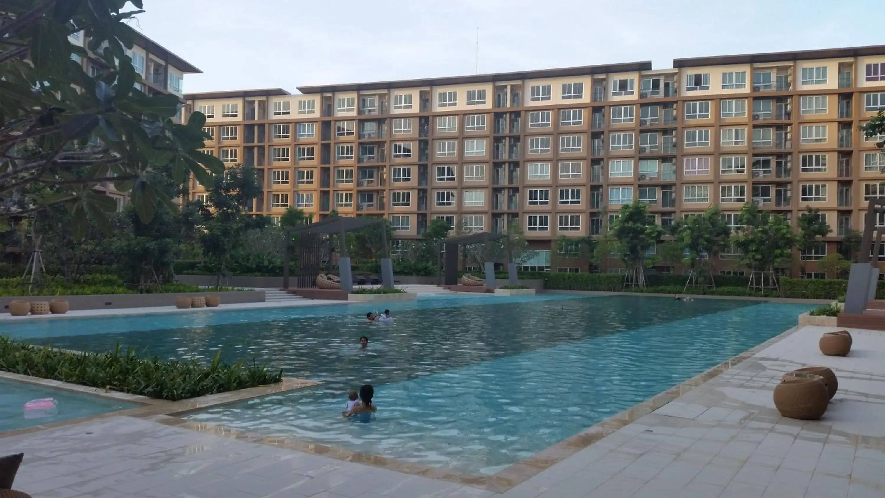 Swimming Pool in The Ralaxing Room at Baan Tew Lom Condo Cha Am - Hua Hin