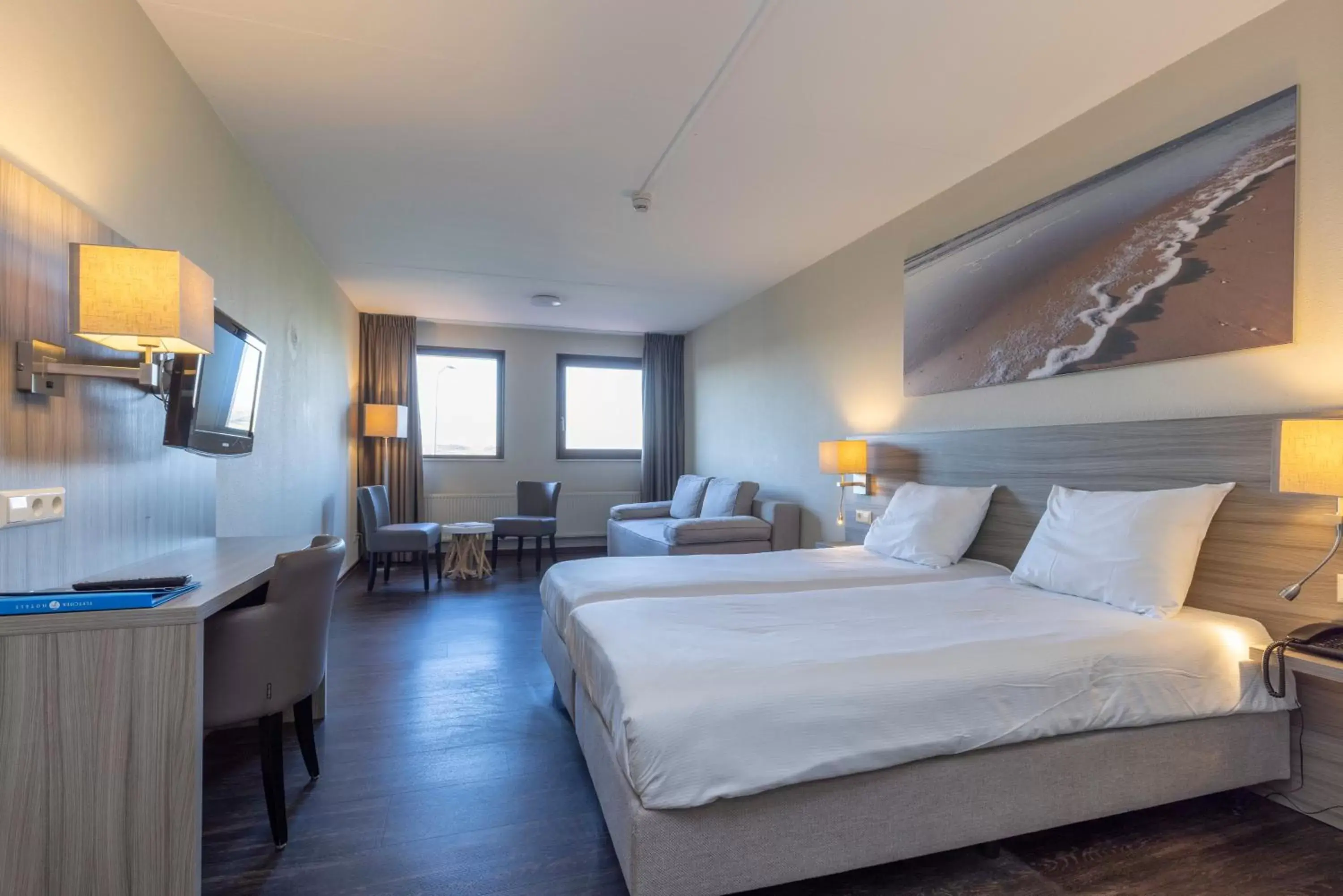 Bedroom, Bed in Fletcher Badhotel Callantsoog Bedroom, Bed in Fletcher Badhotel Callantsoog