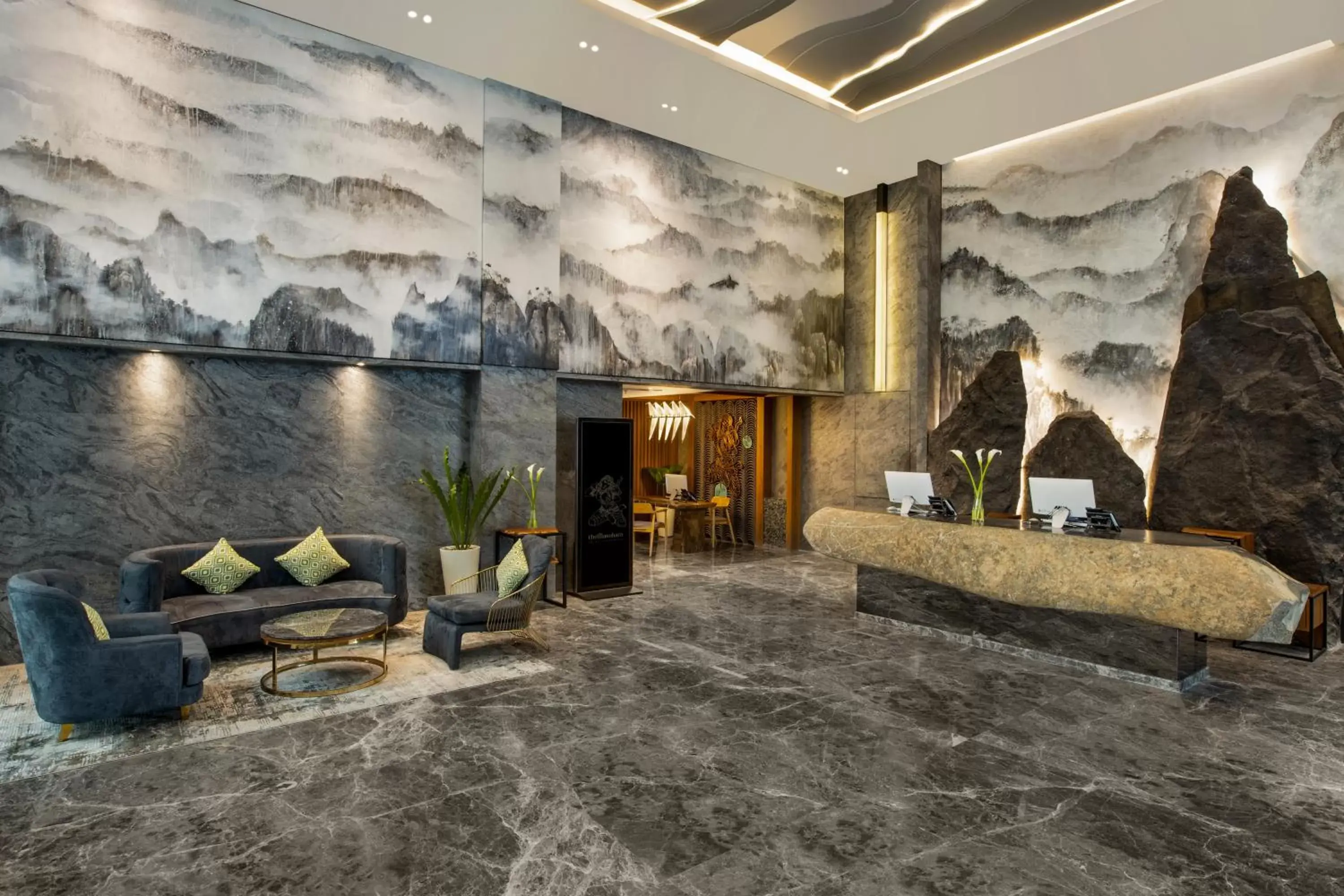 Lobby or reception in The Manohara Hotel Yogyakarta Lobby or reception in The Manohara Hotel Yogyakarta