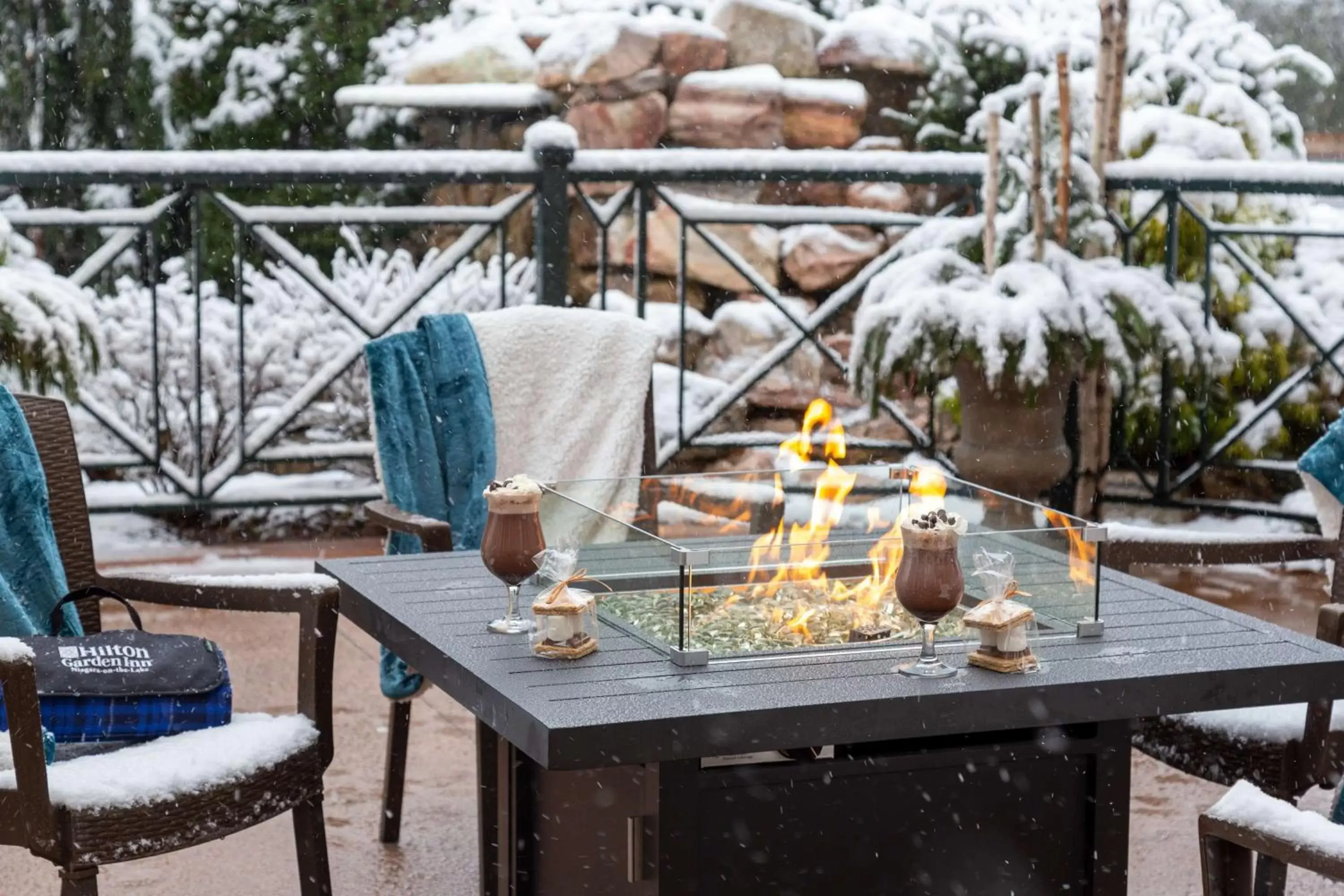 Patio in Hilton Garden Inn Niagara-on-the-Lake