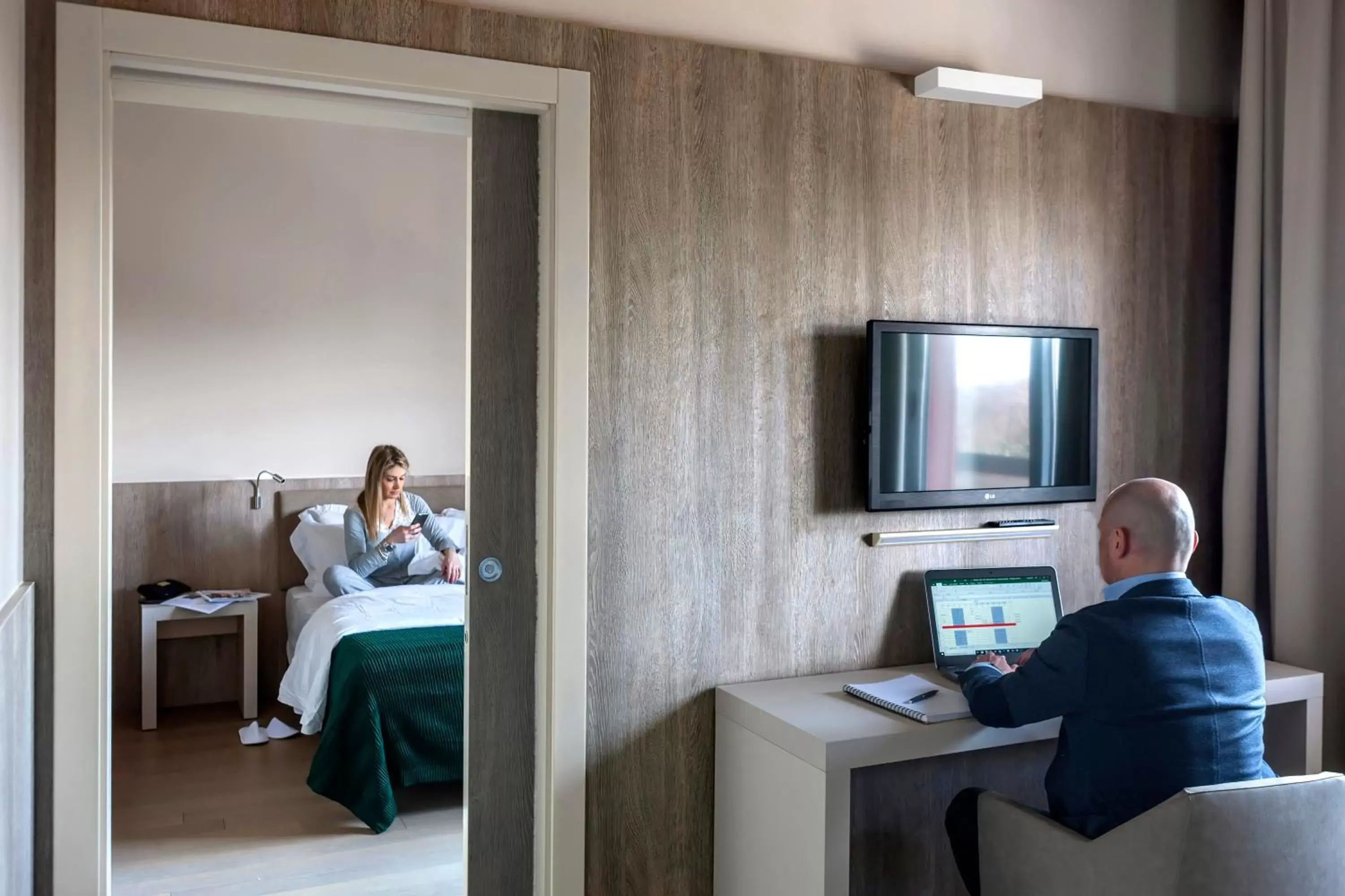 Bedroom, Guests in Peralba Autohotel