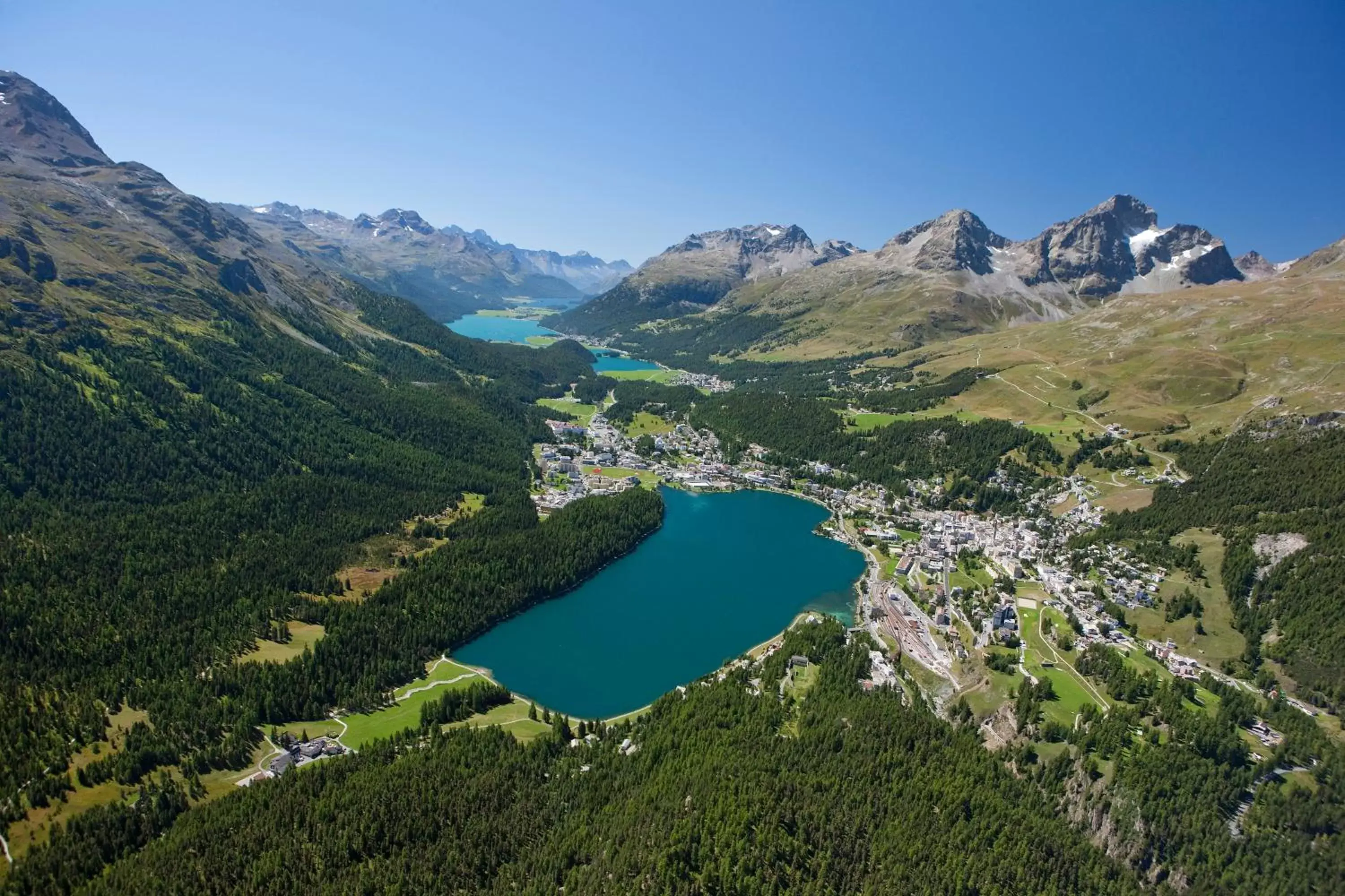 Area and facilities, Bird's-eye View in Hotel Schweizerhof Pontresina