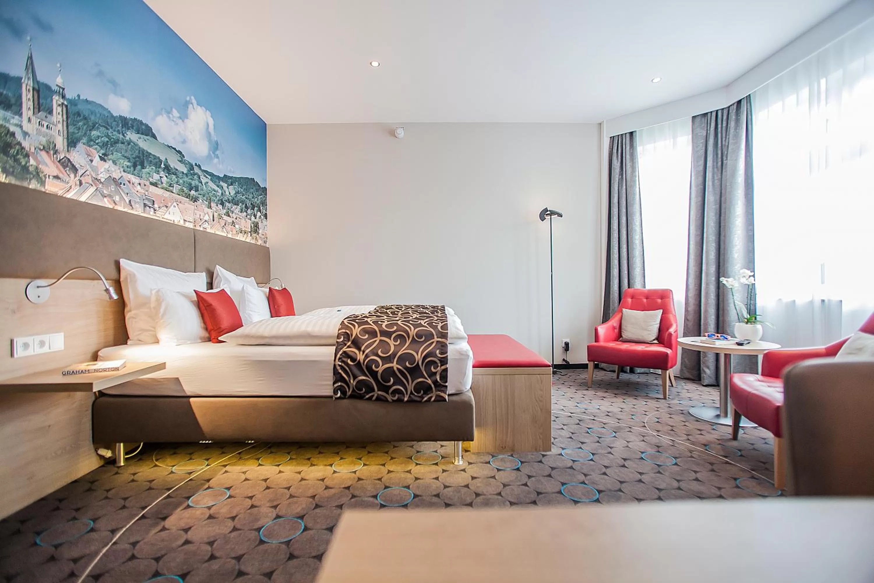 Photo of the whole room, Bed in AKZENT Hotel Villa Saxer