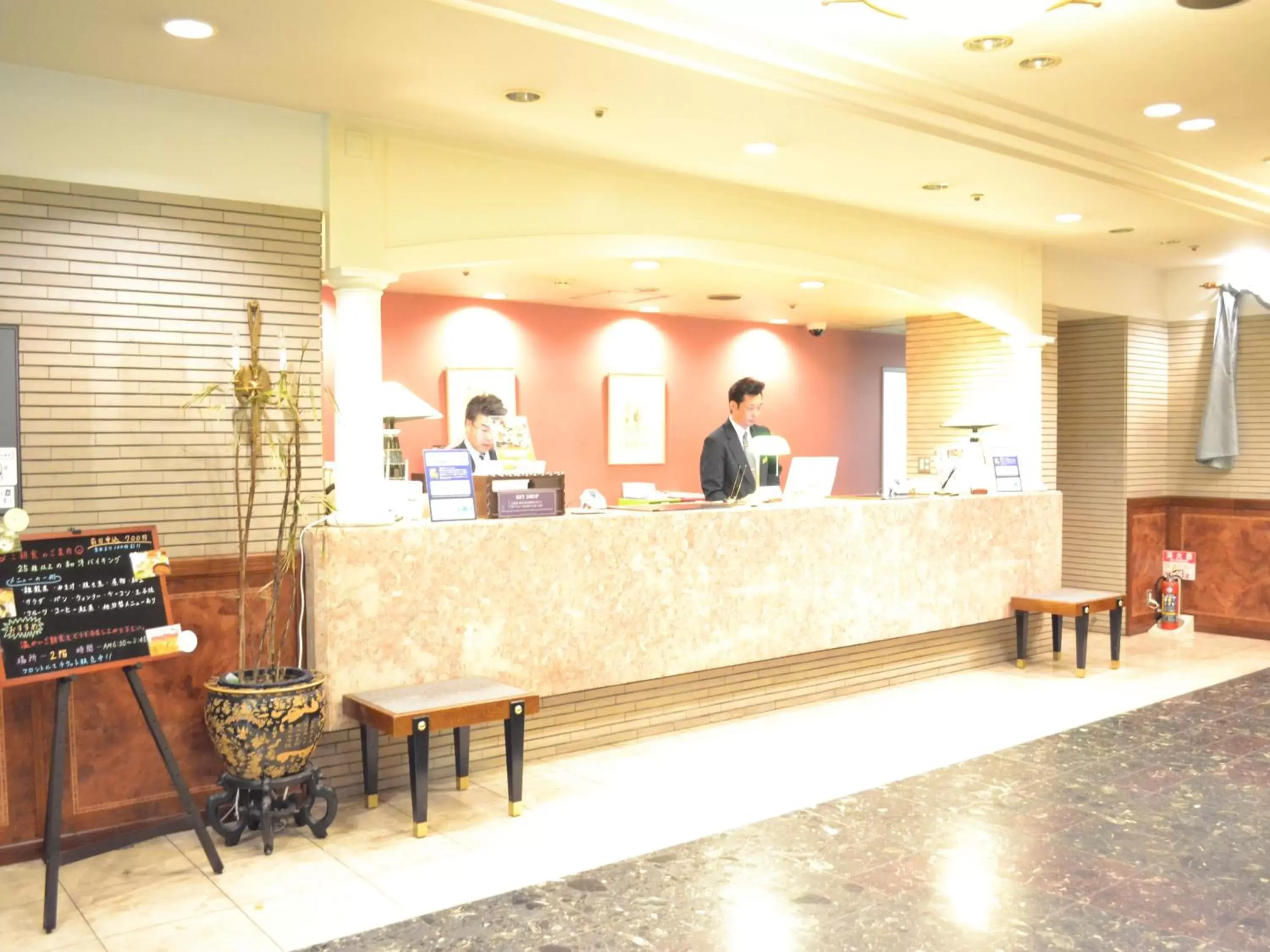 On site, Lobby/Reception in Hotel Crown Hills Koriyama