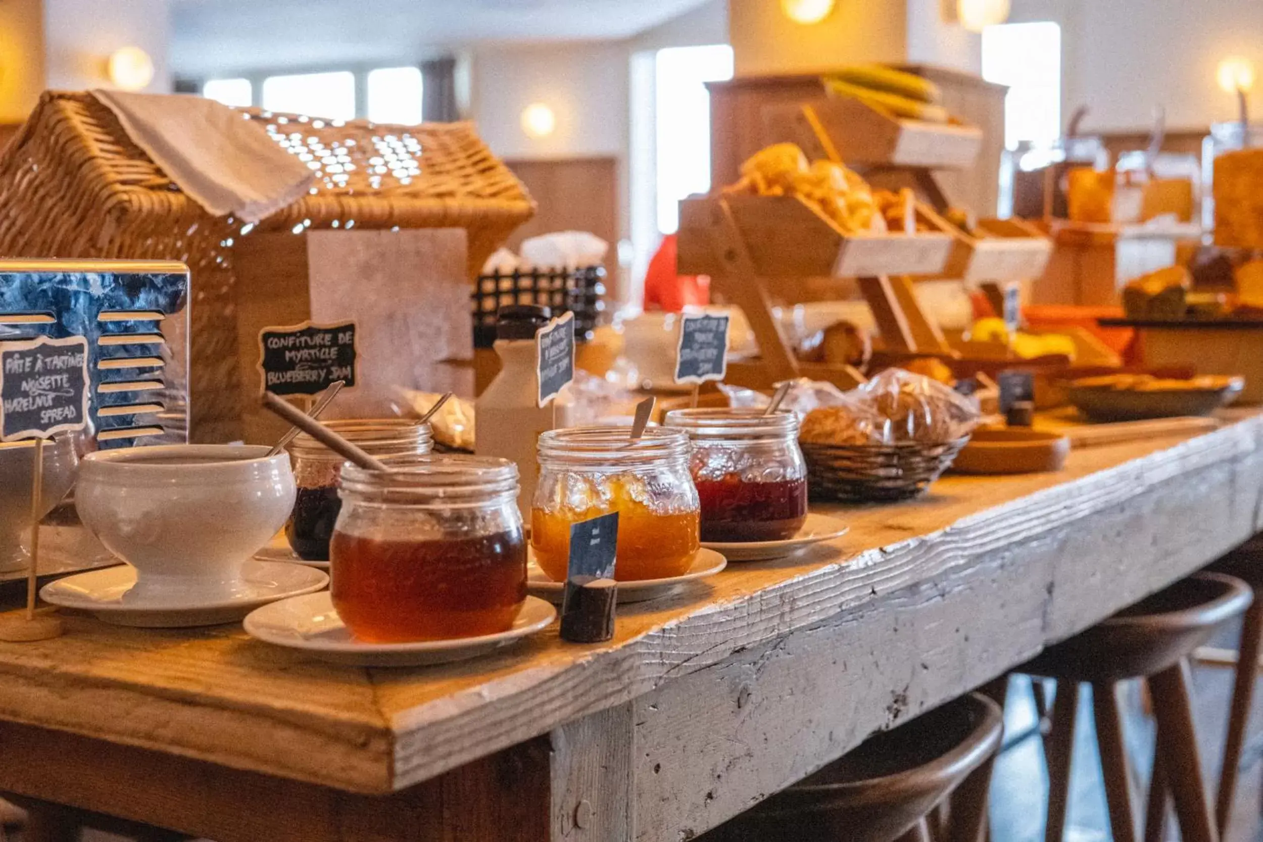 Buffet breakfast in Le Val Thorens, a Beaumier hotel