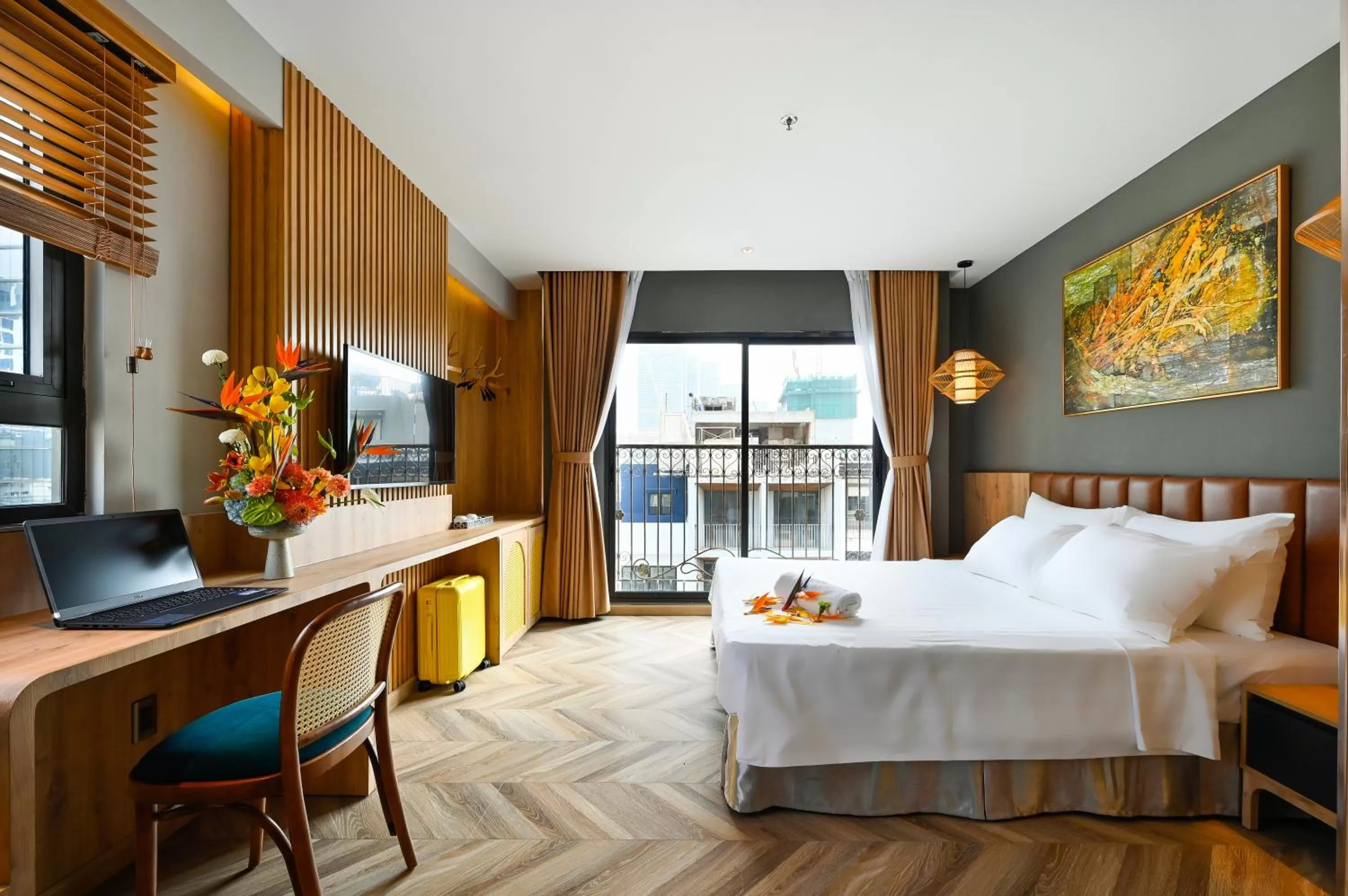 King Suite with Balcony in La Opera Saigon Hotel