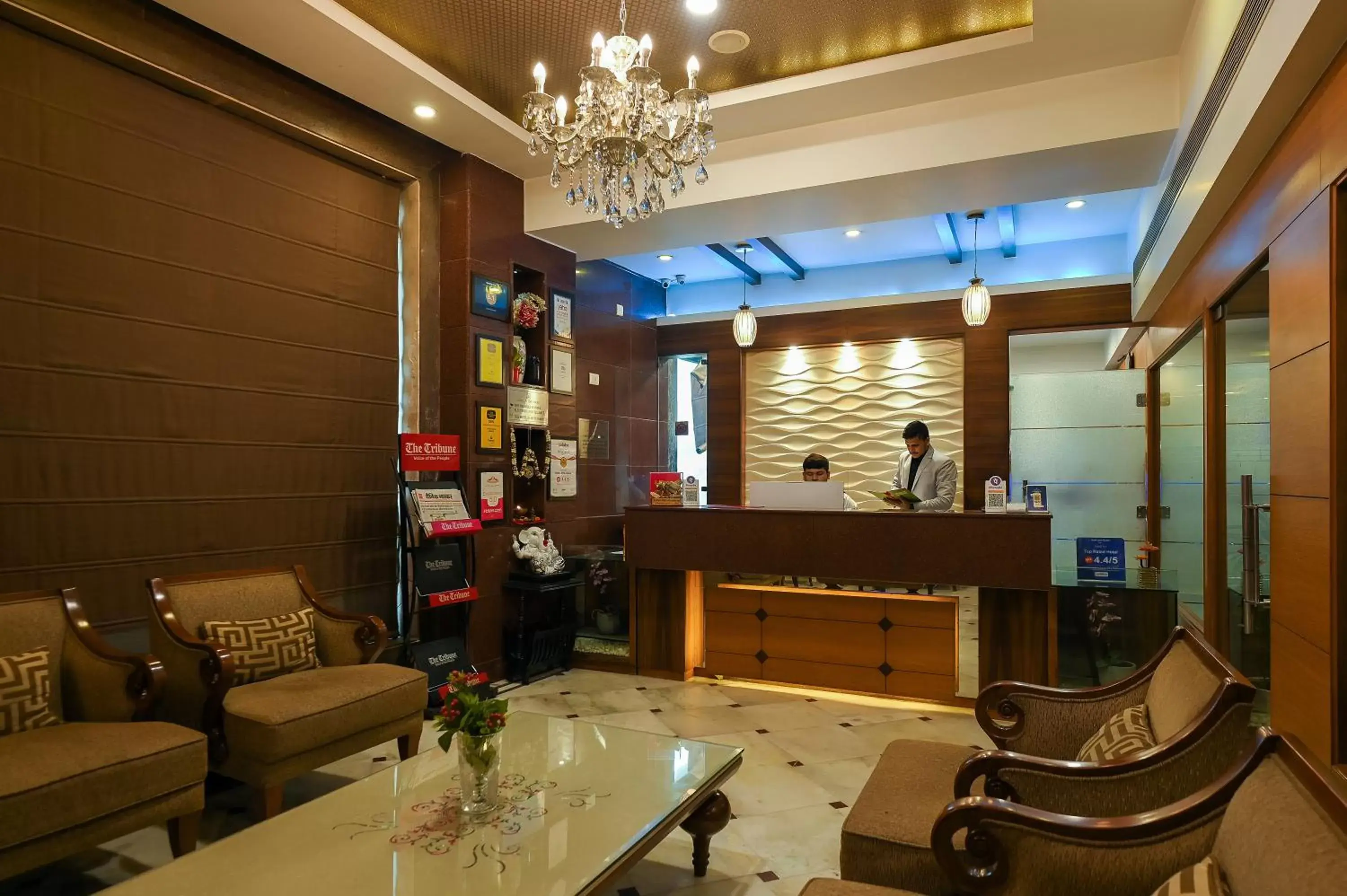 Lobby or reception in Hotel Leela Grande