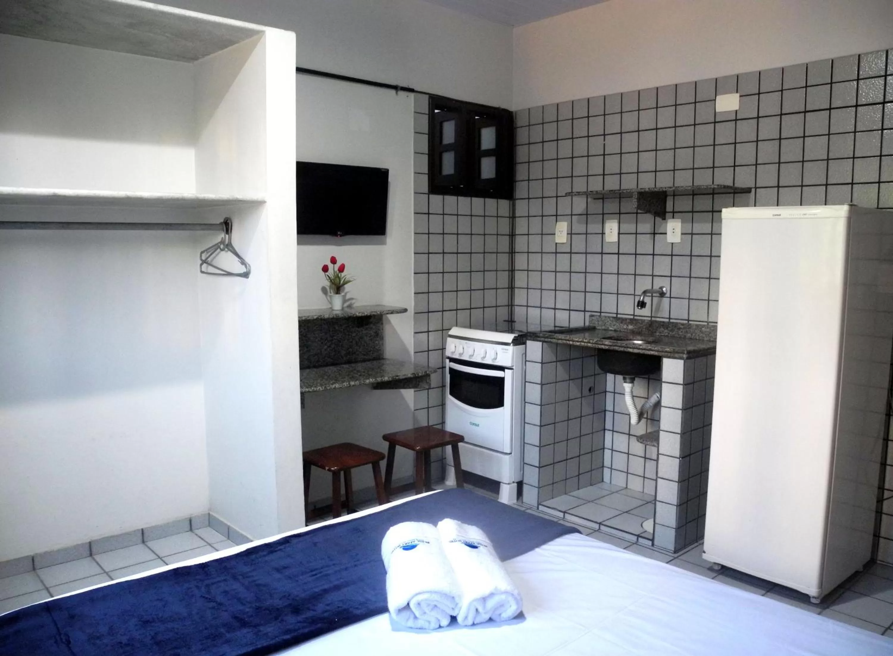 Bed in Praia Apart Hotel