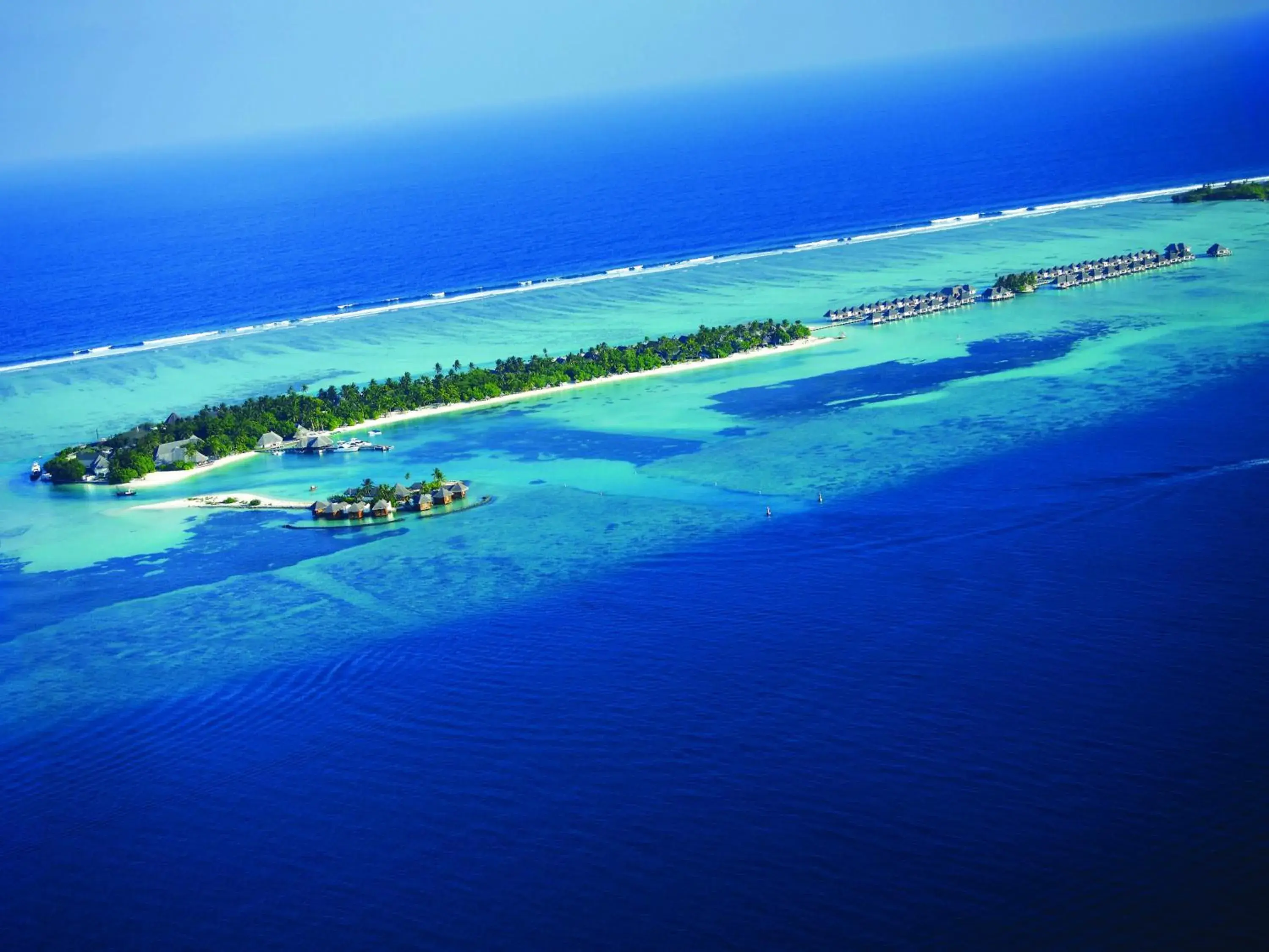 Bird's eye view, Bird's-eye View in Four Seasons Resort Maldives at Kuda Huraa