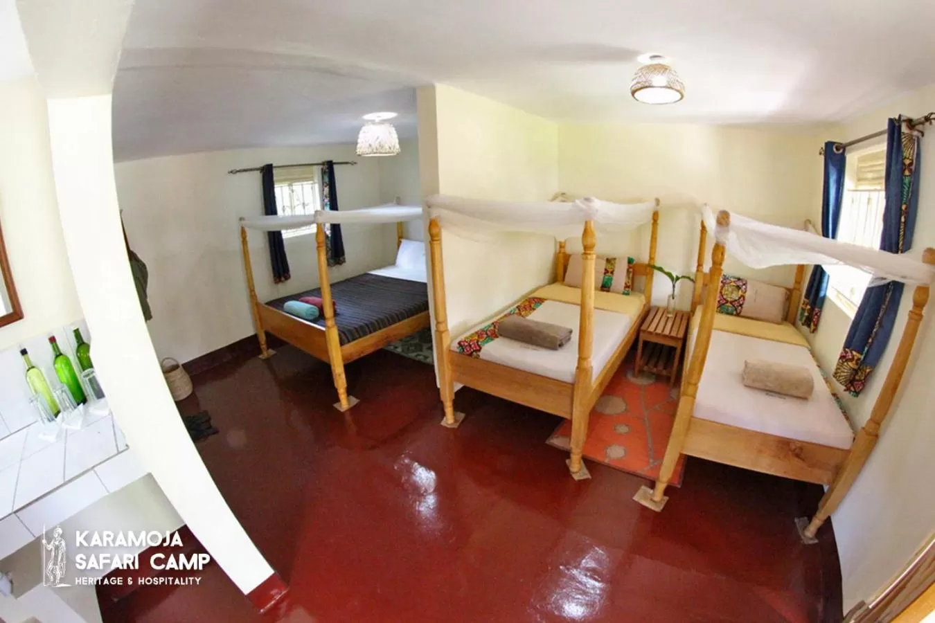 Bed in Kara-Tunga Safari Camp