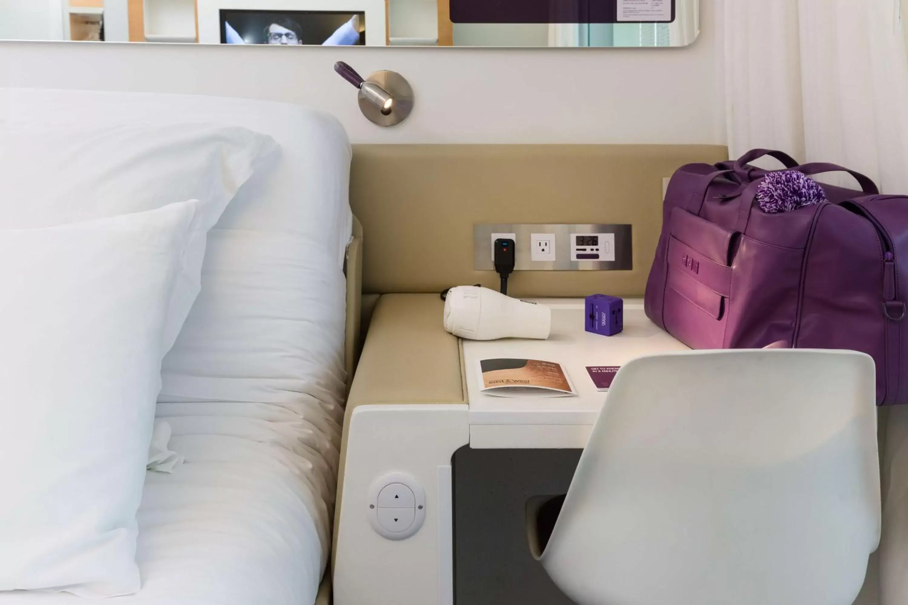 Photo of the whole room in YOTEL New York Times Square Photo of the whole room in YOTEL New York Times Square