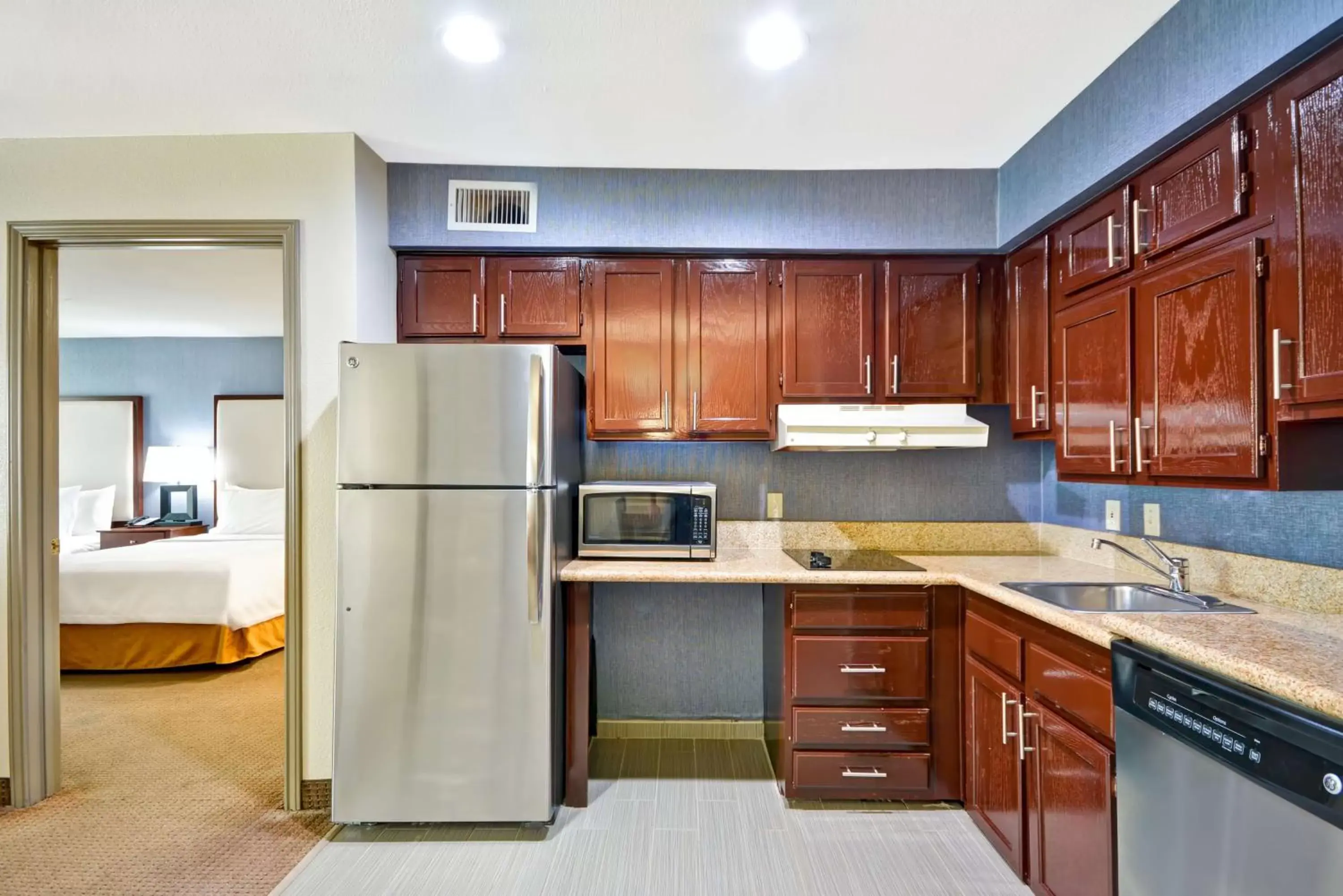 Kitchen or kitchenette, Kitchen/Kitchenette in Homewood Suites by Hilton Dallas-Lewisville