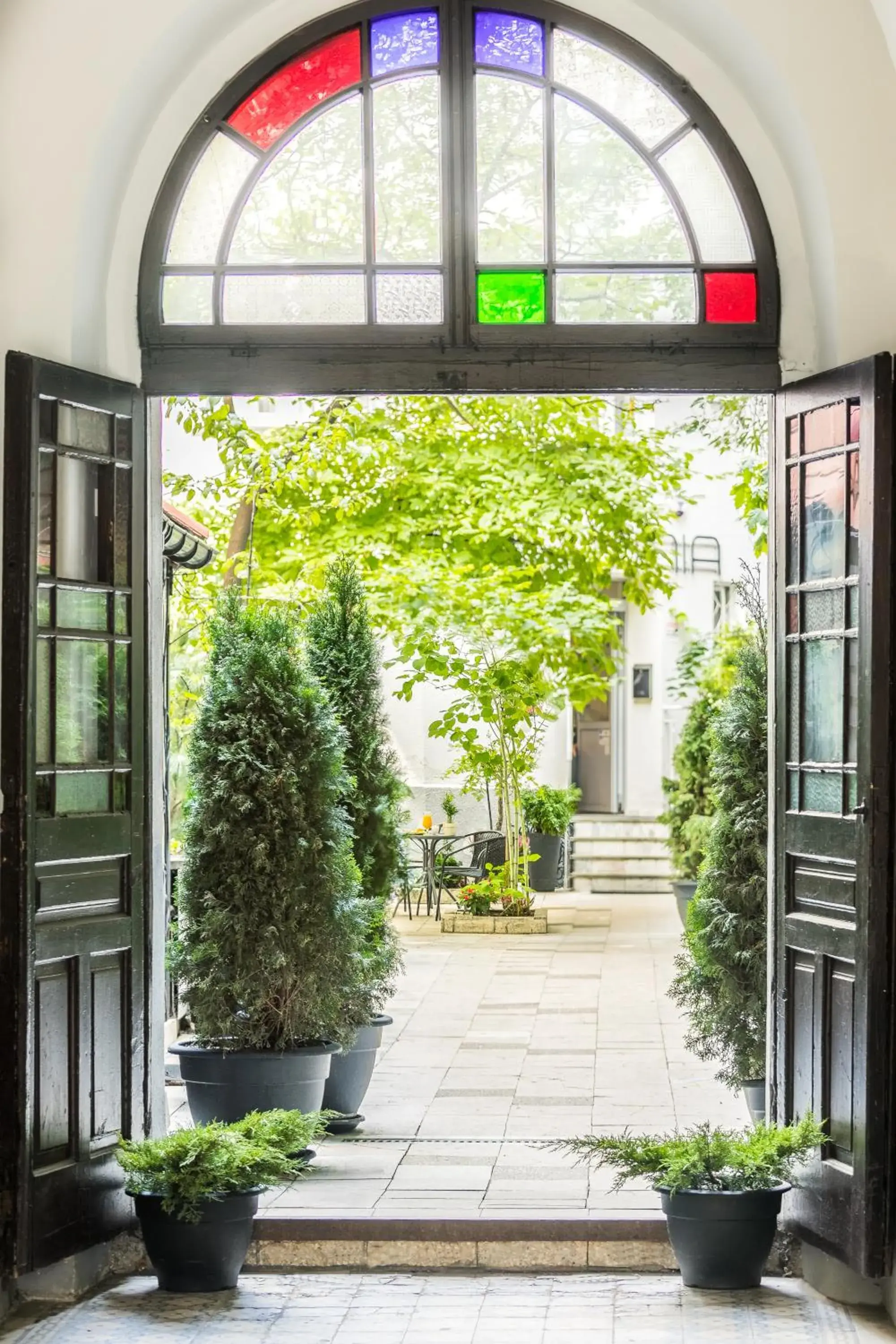 Garden view in Apartamenty Platinia - komfortowe noclegi Kraków Stare Miasto Garden view in Apartamenty Platinia - komfortowe noclegi Kraków Stare Miasto