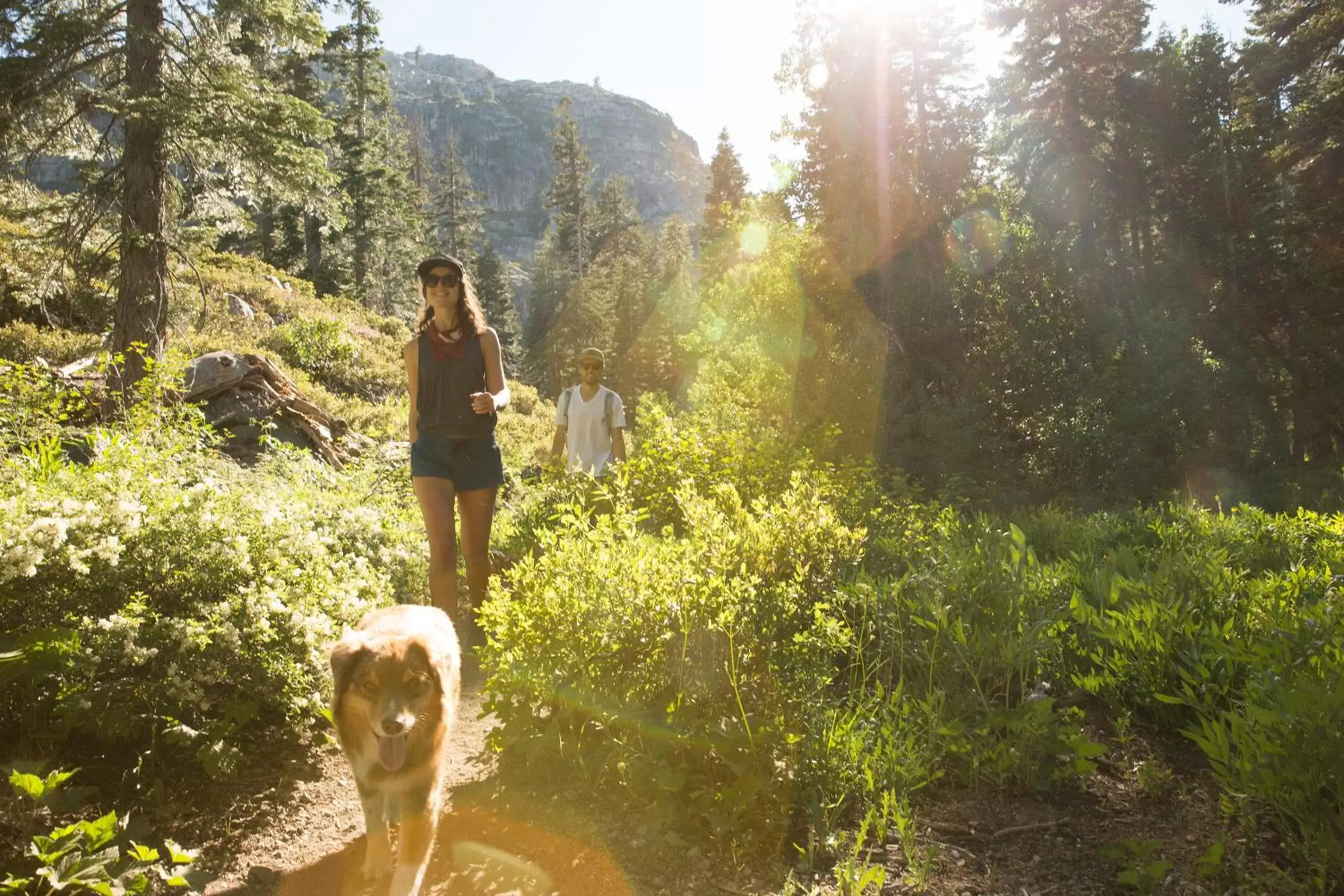 Hiking in The Village at Palisades Tahoe