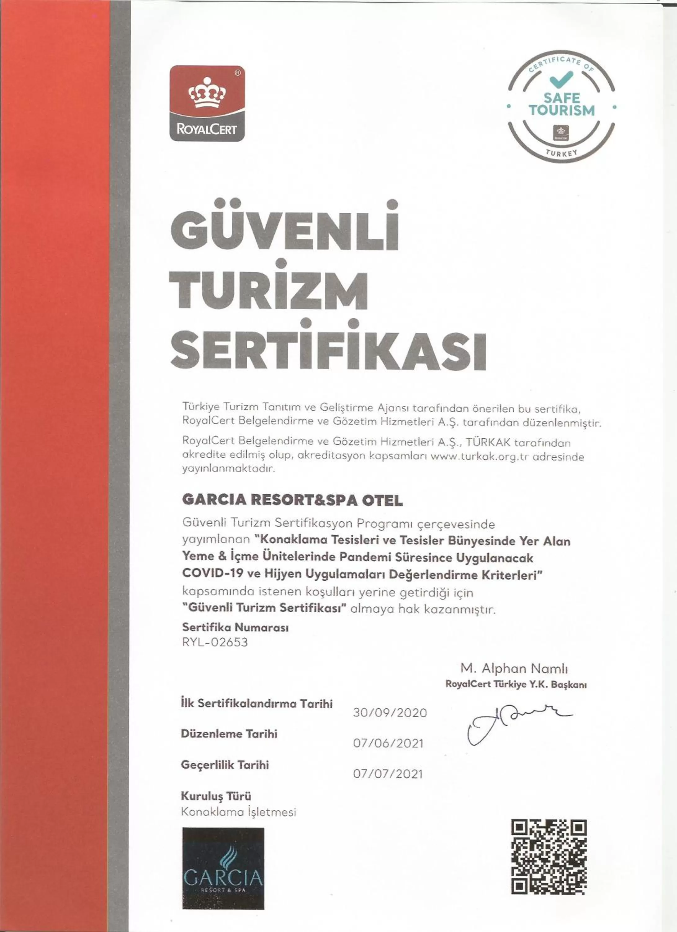 Logo/Certificate/Sign in Garcia Resort & Spa - Ultra All Inclusive