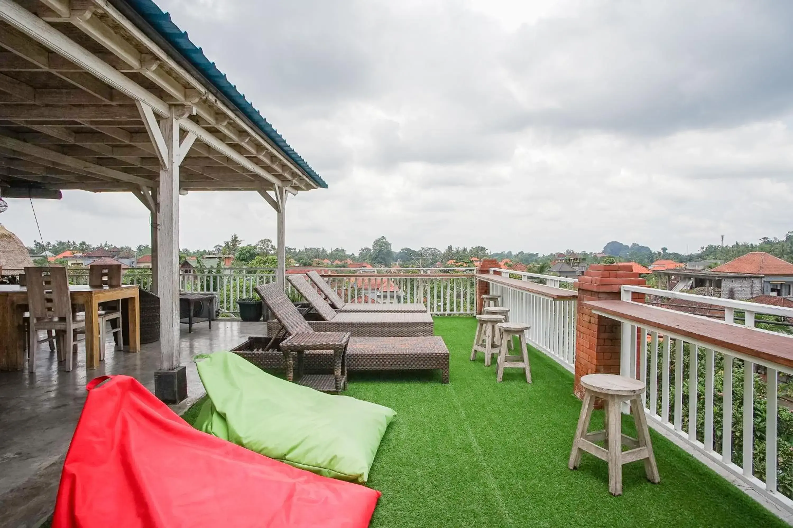 Patio in Kememai Hostel