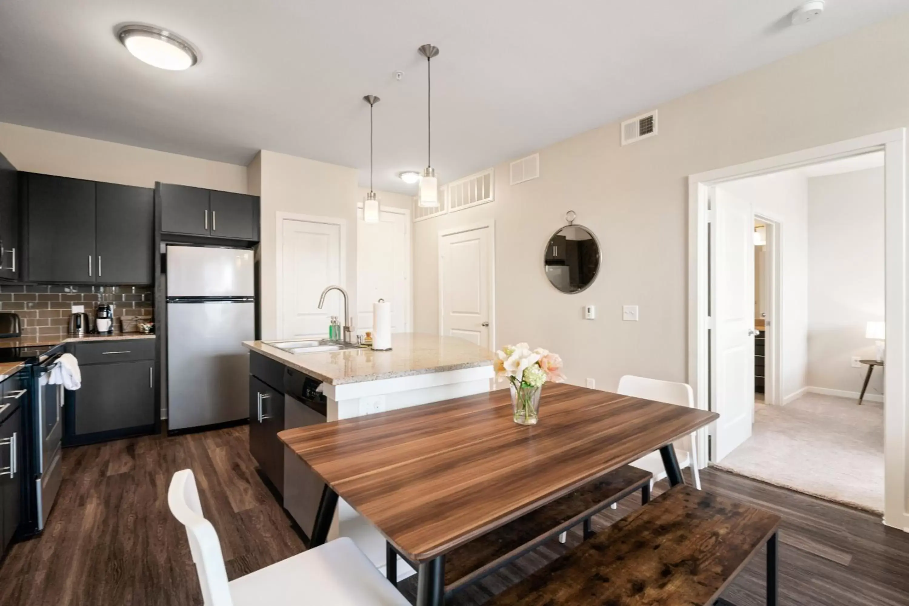 Kitchen or kitchenette, Dining Area in Kasa Highland Park Dallas