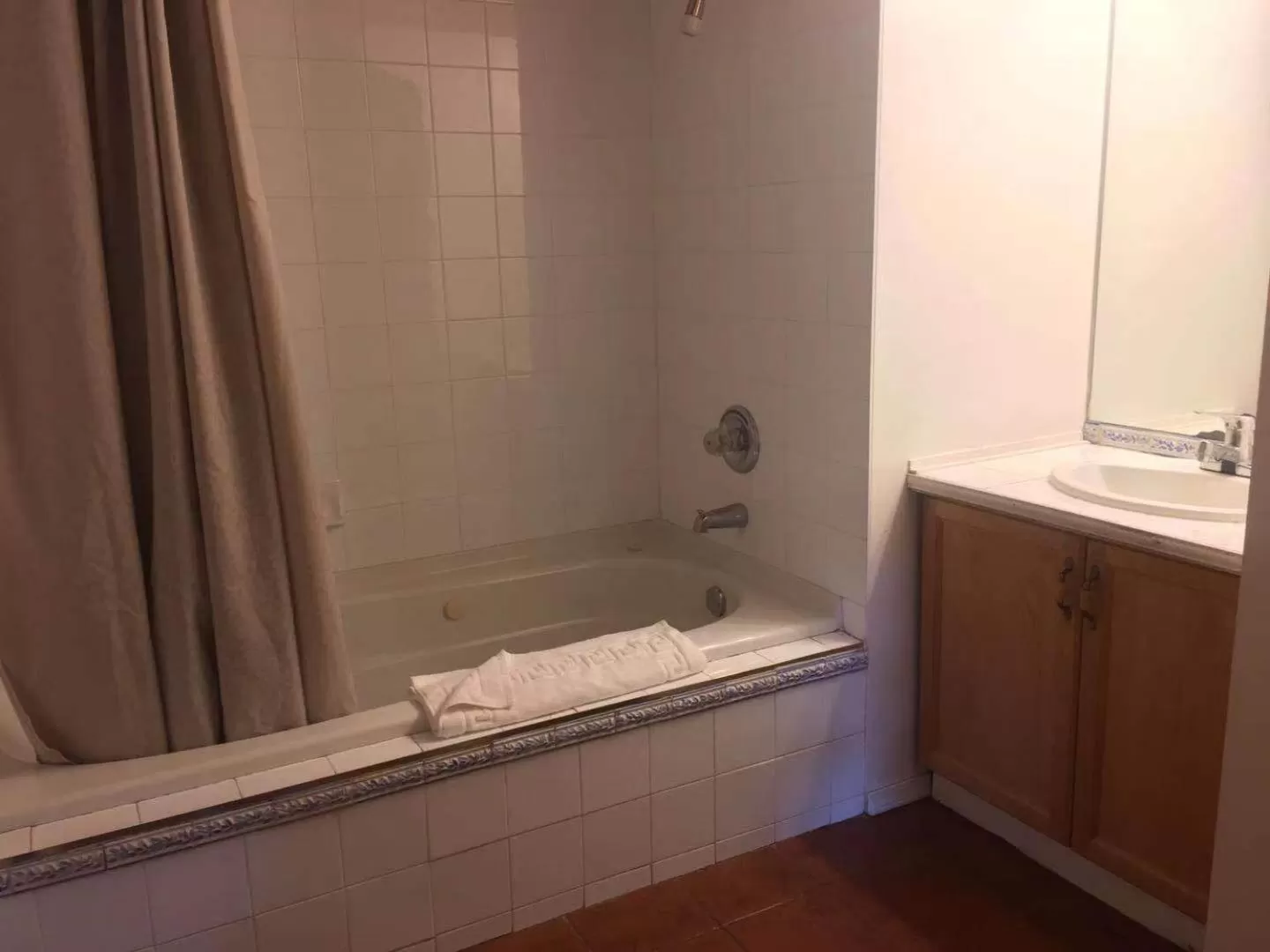 Bathroom in Rainbow Lake Castle Resort