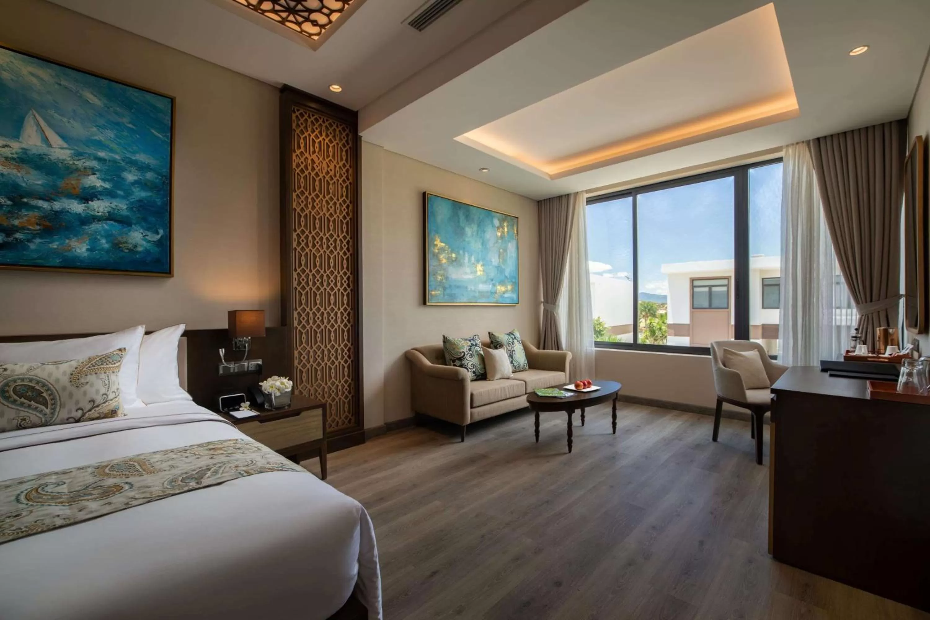 Photo of the whole room, Bed in Wyndham Grand KN Paradise Cam Ranh