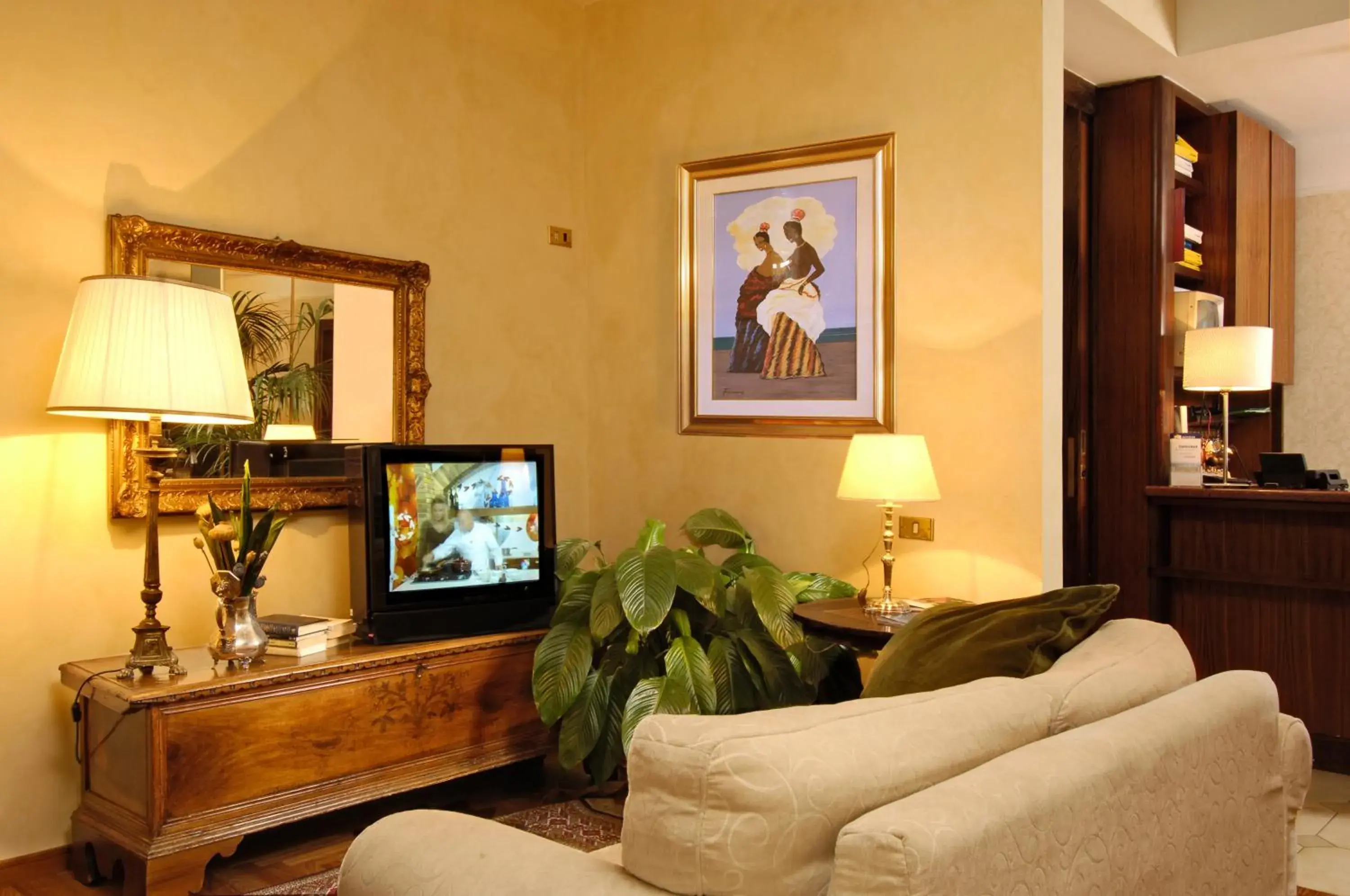 Lobby or reception in Hotel Cacciani Lobby or reception in Hotel Cacciani