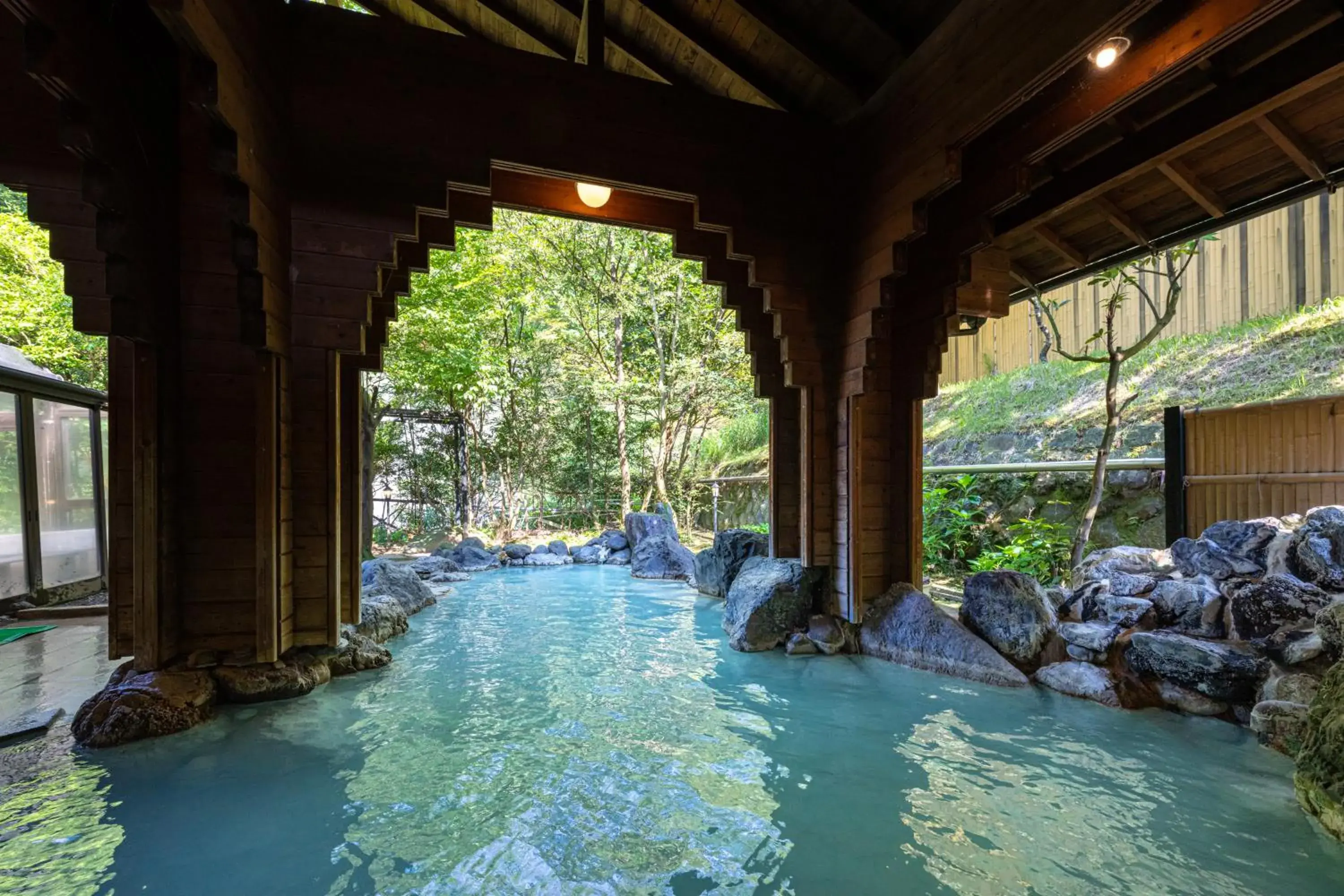 Hot Spring Bath in Kirishima Kokusai Hotel