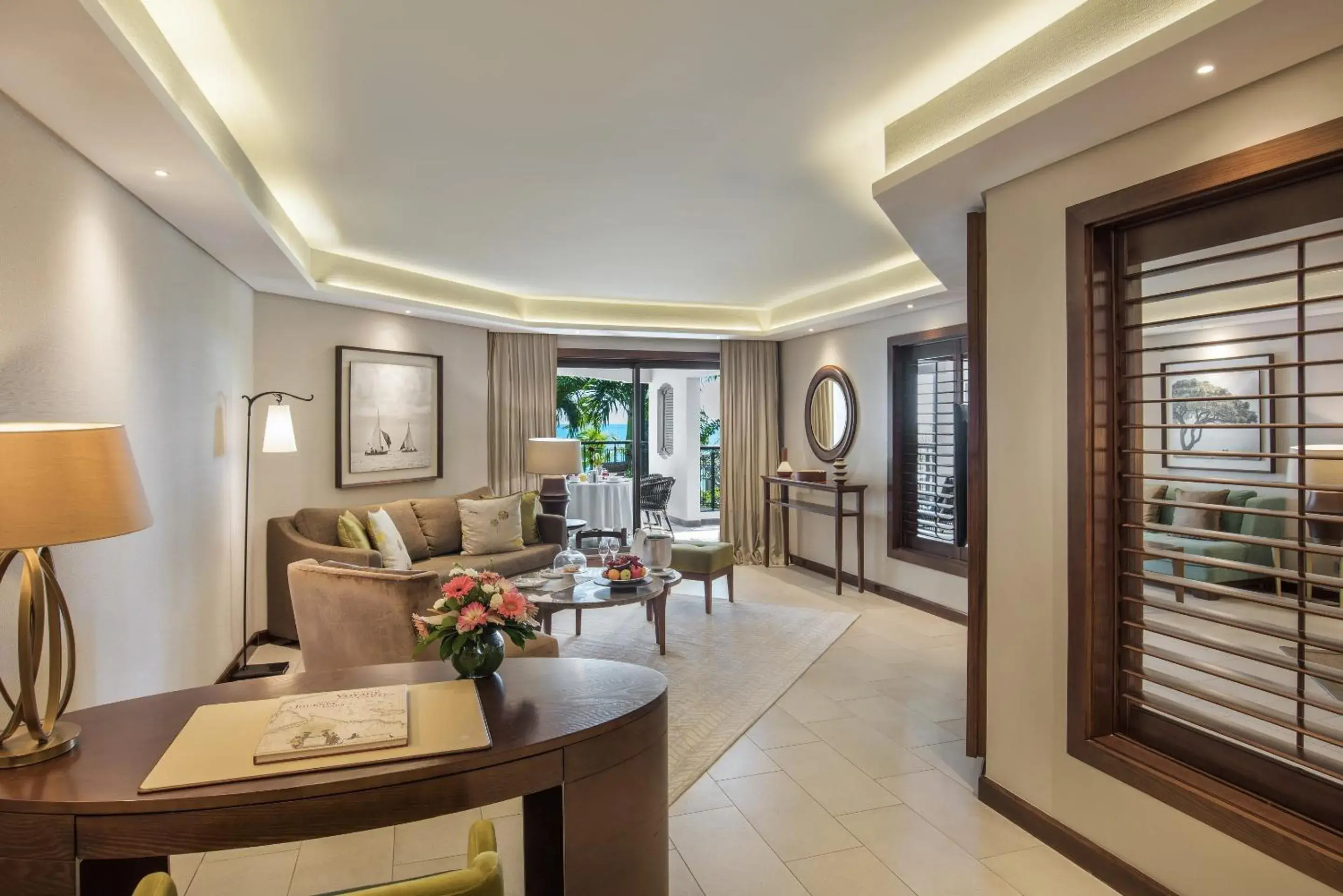 Floor plan, Seating Area in Royal Palm Beachcomber Luxury