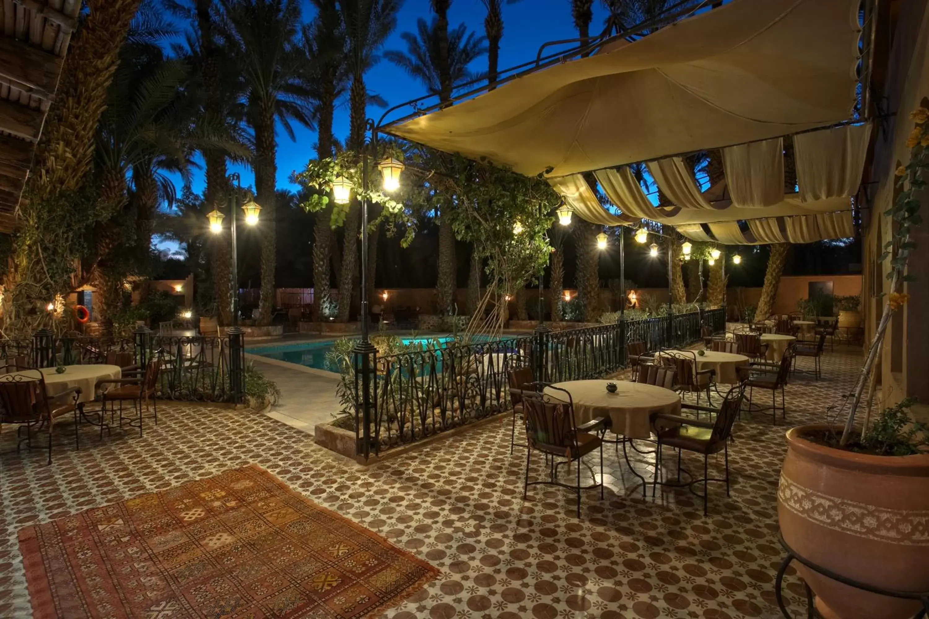 Garden, Restaurant/Places to Eat in Kasbah Sirocco