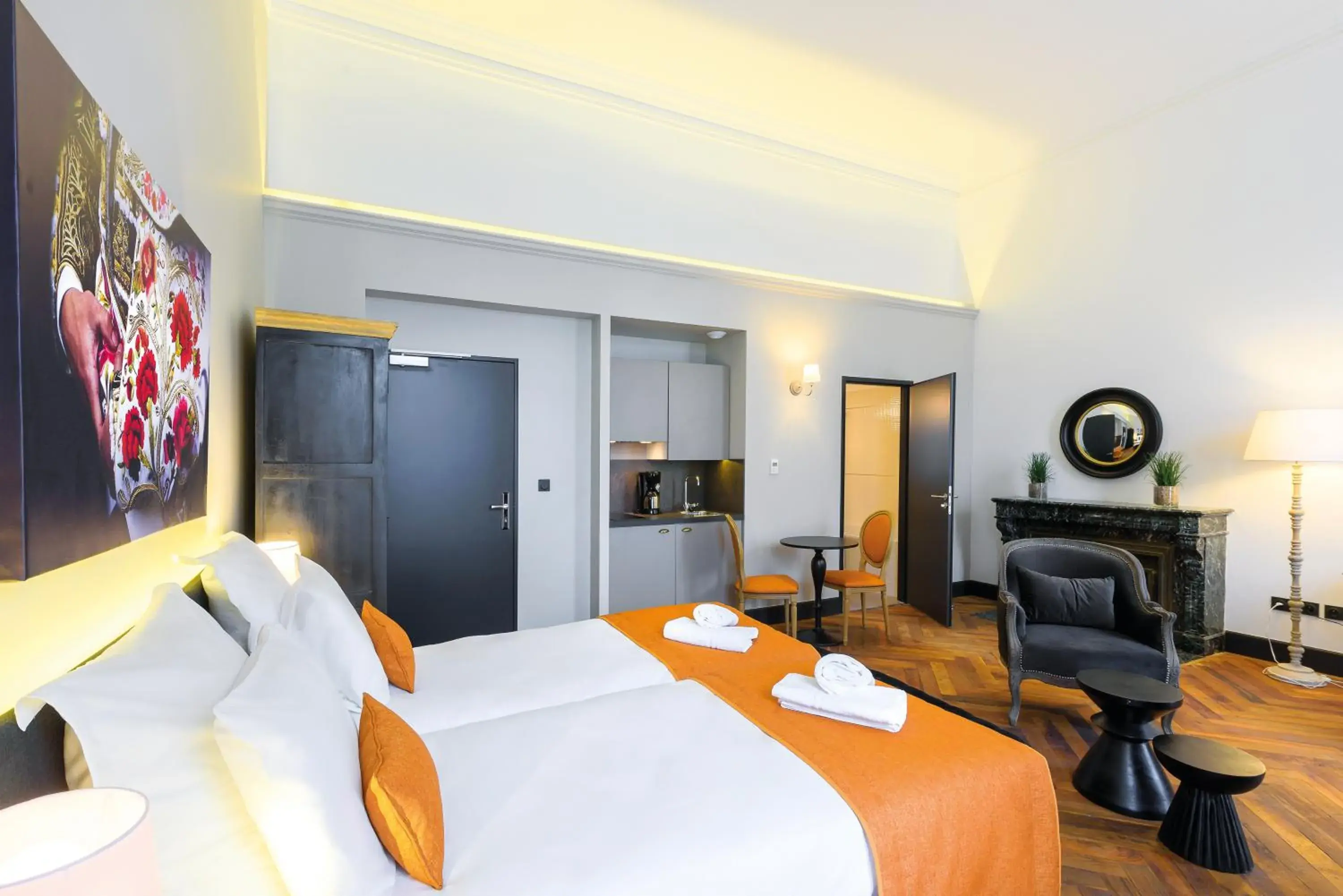 Bed, Room Photo in Appart City Nimes Arenes