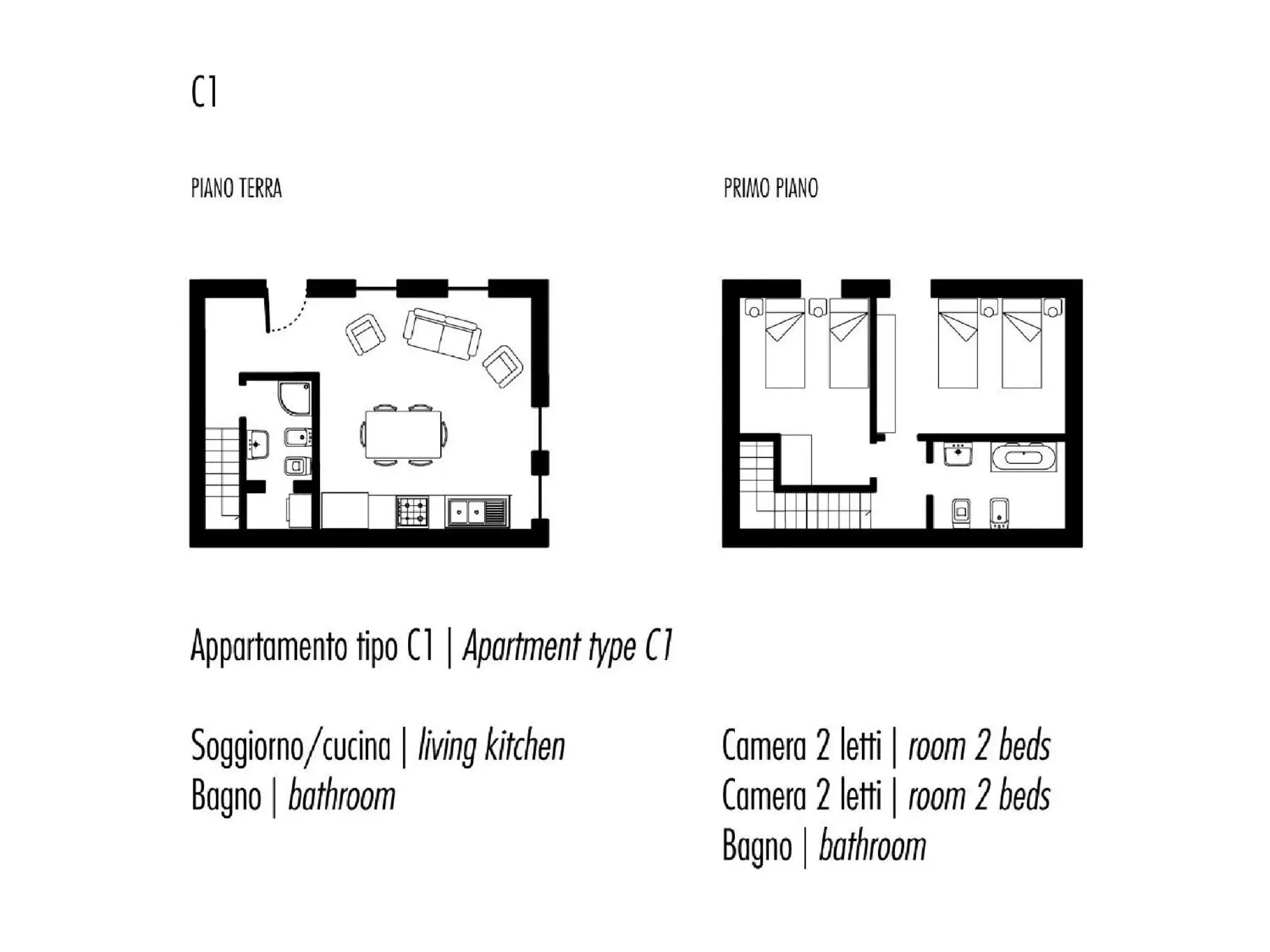 Other, Floor Plan in Ca' Degli Antichi Giardini Apartments