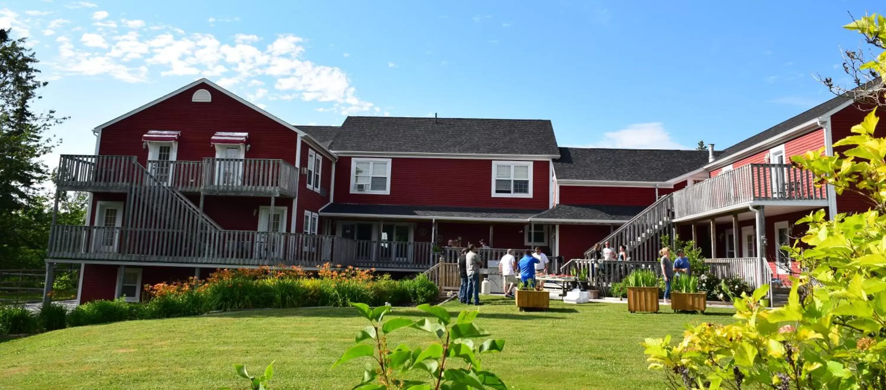 Bird's eye view, Property Building in Auberge Wild Rose Inn