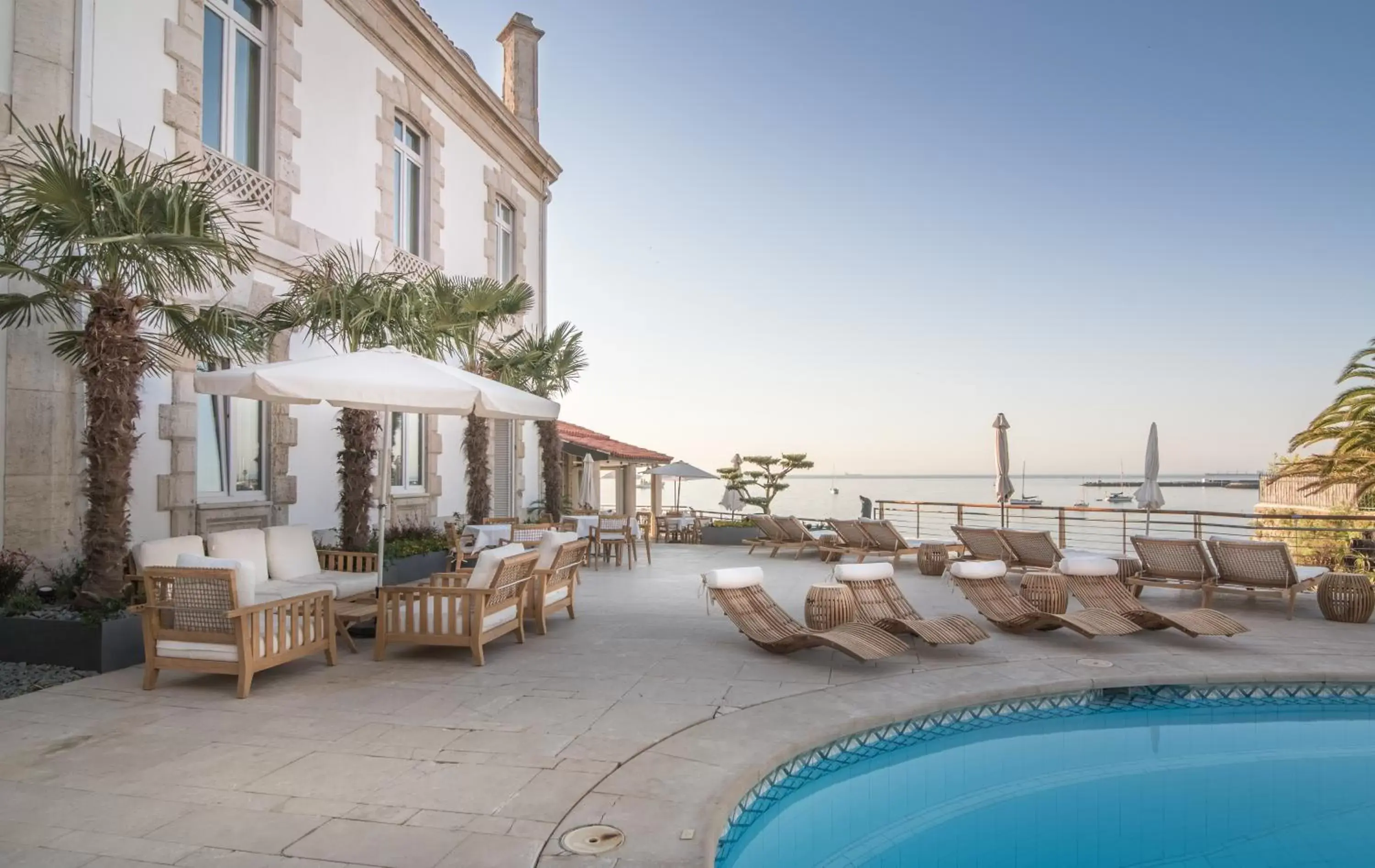 Patio, Swimming Pool in The Albatroz Hotel