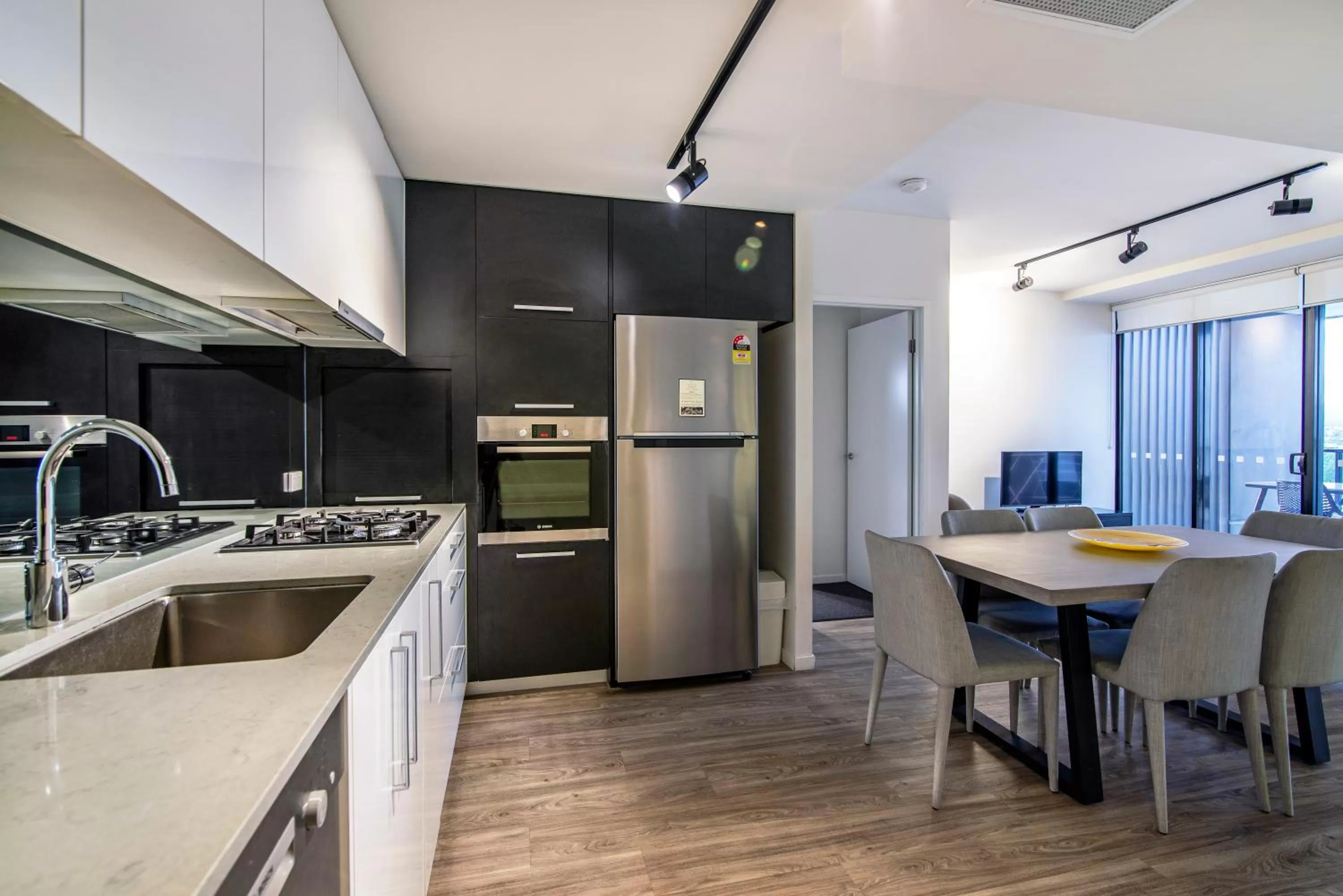 Kitchen or kitchenette in Arena Apartments by CLLIX