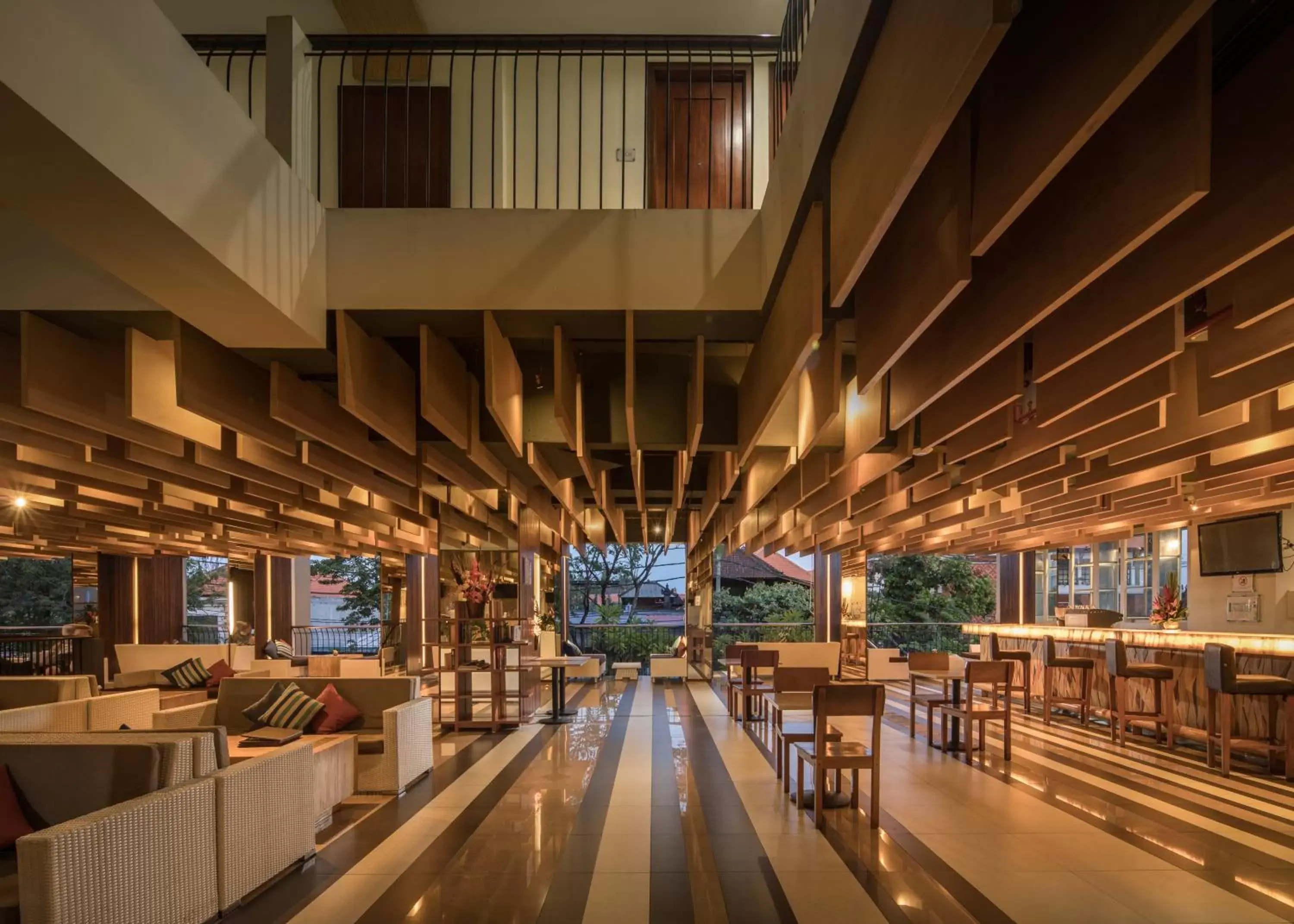 Lobby or reception, Restaurant/Places to Eat in The ONE Legian