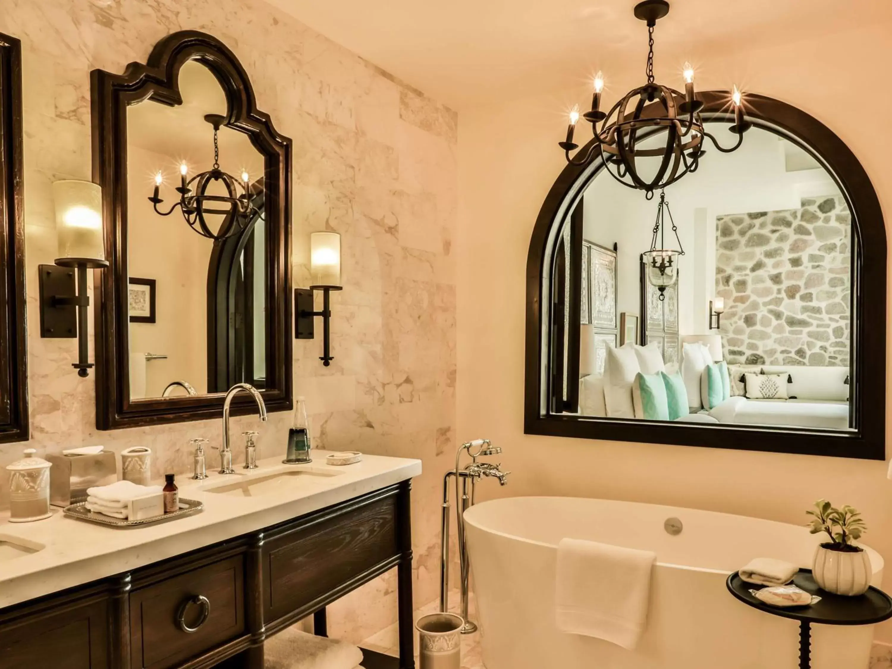 Bathroom in Banyan Tree Puebla