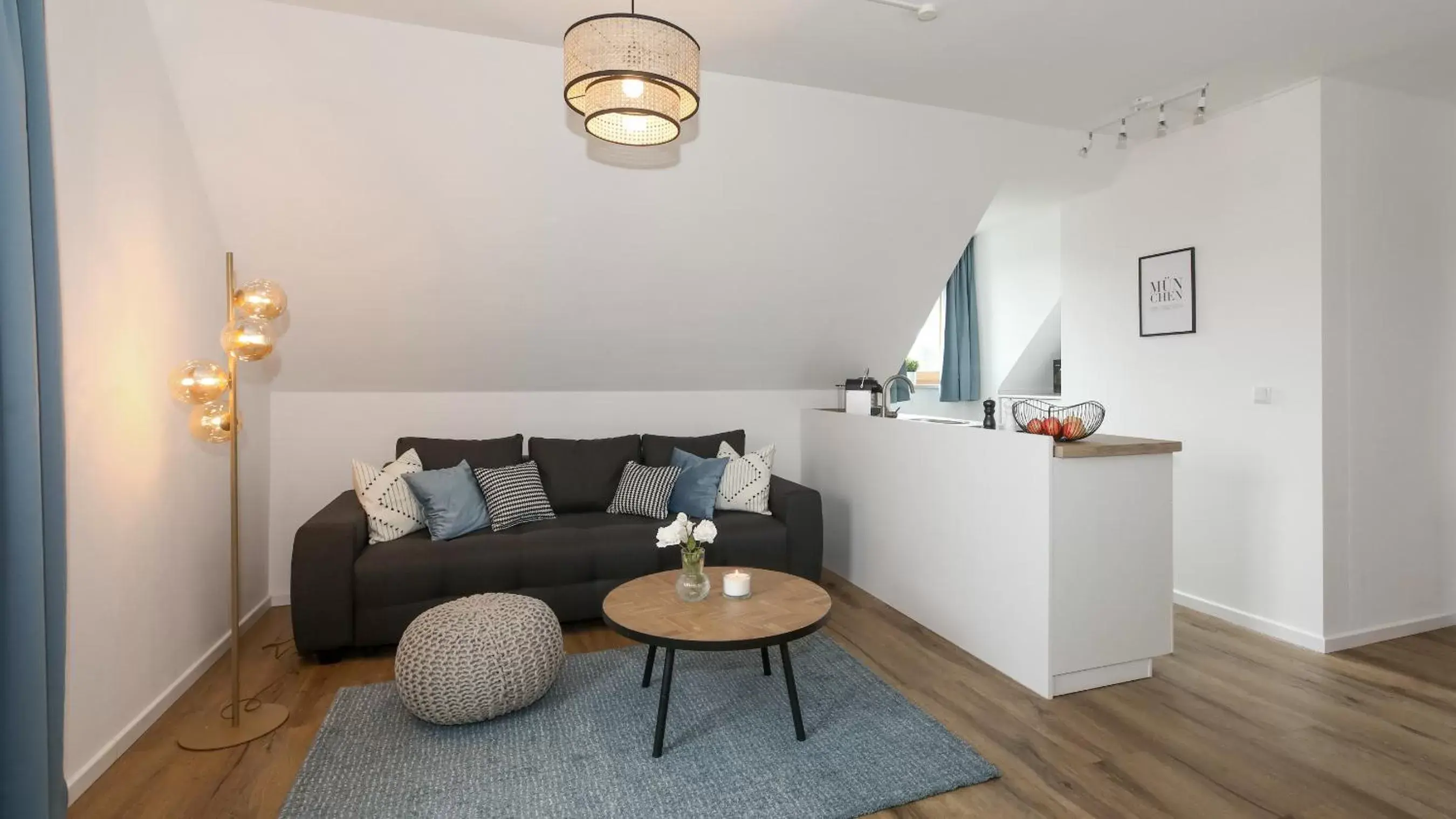 Kitchen or kitchenette, Seating Area in Hotel Obermaier