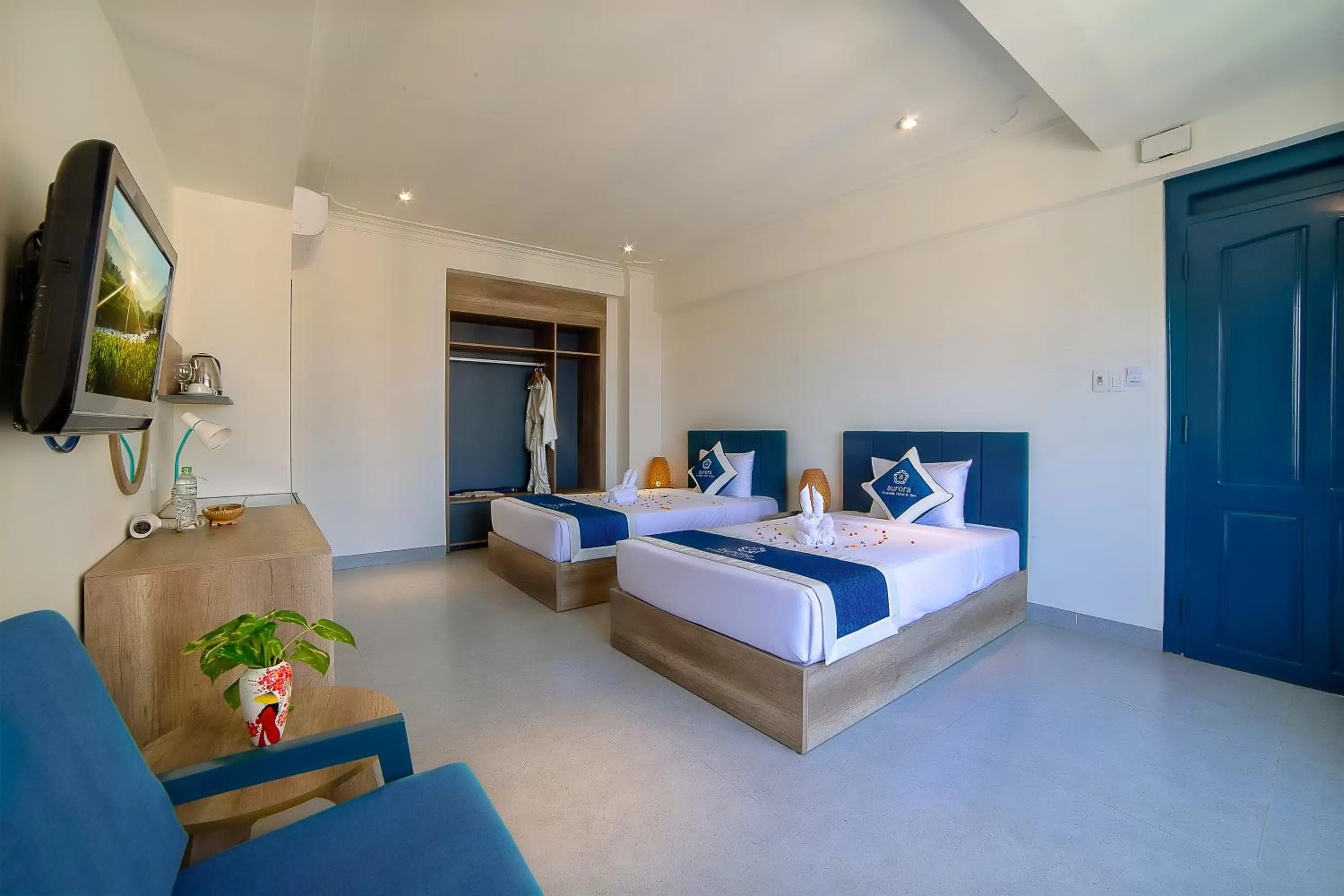 Photo of the whole room, Bed in Hoi An Aurora Riverside Hotel and Spa