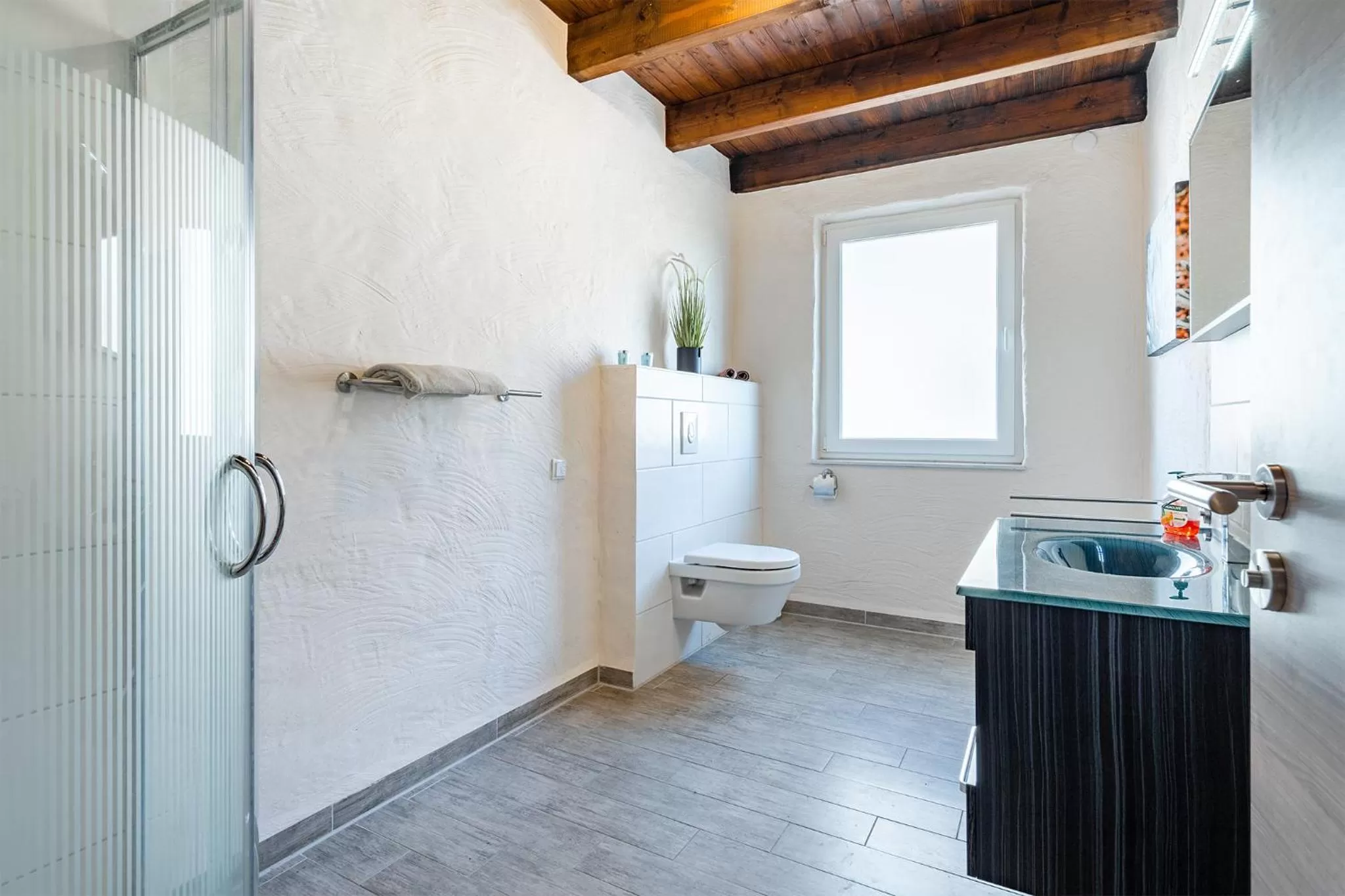 Toilet in Villa Moorstern am Badesee Tannenhausen