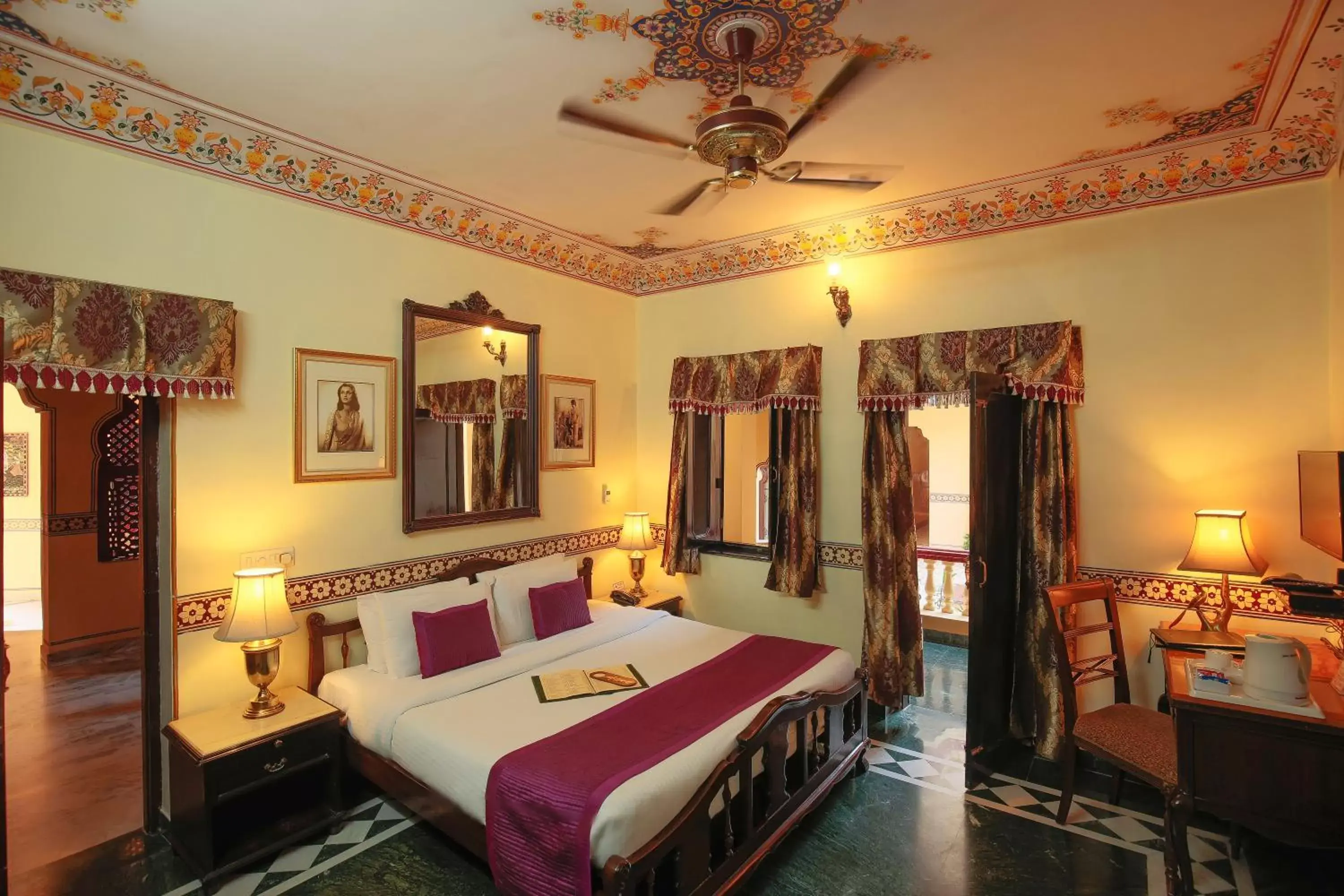 Bedroom, Bed in Umaid Bhawan - A Heritage Style Boutique Hotel