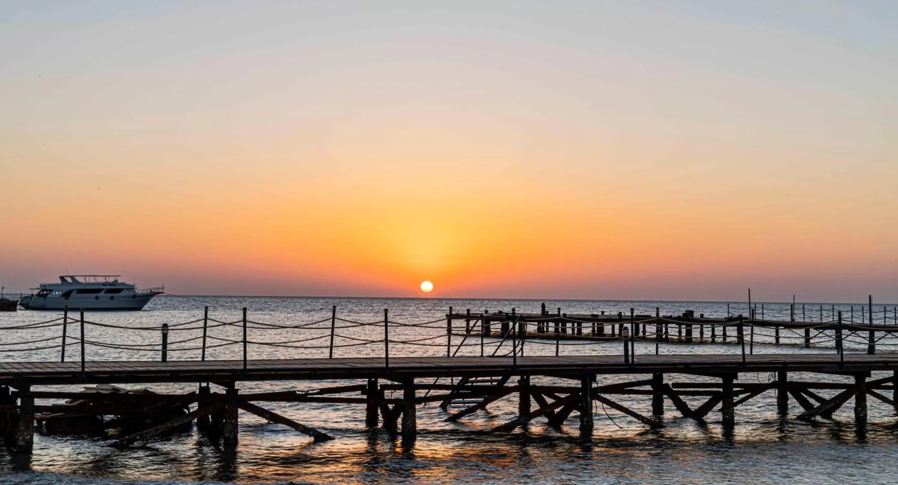 Sunset in Amarina Abu Soma Resort & Aquapark