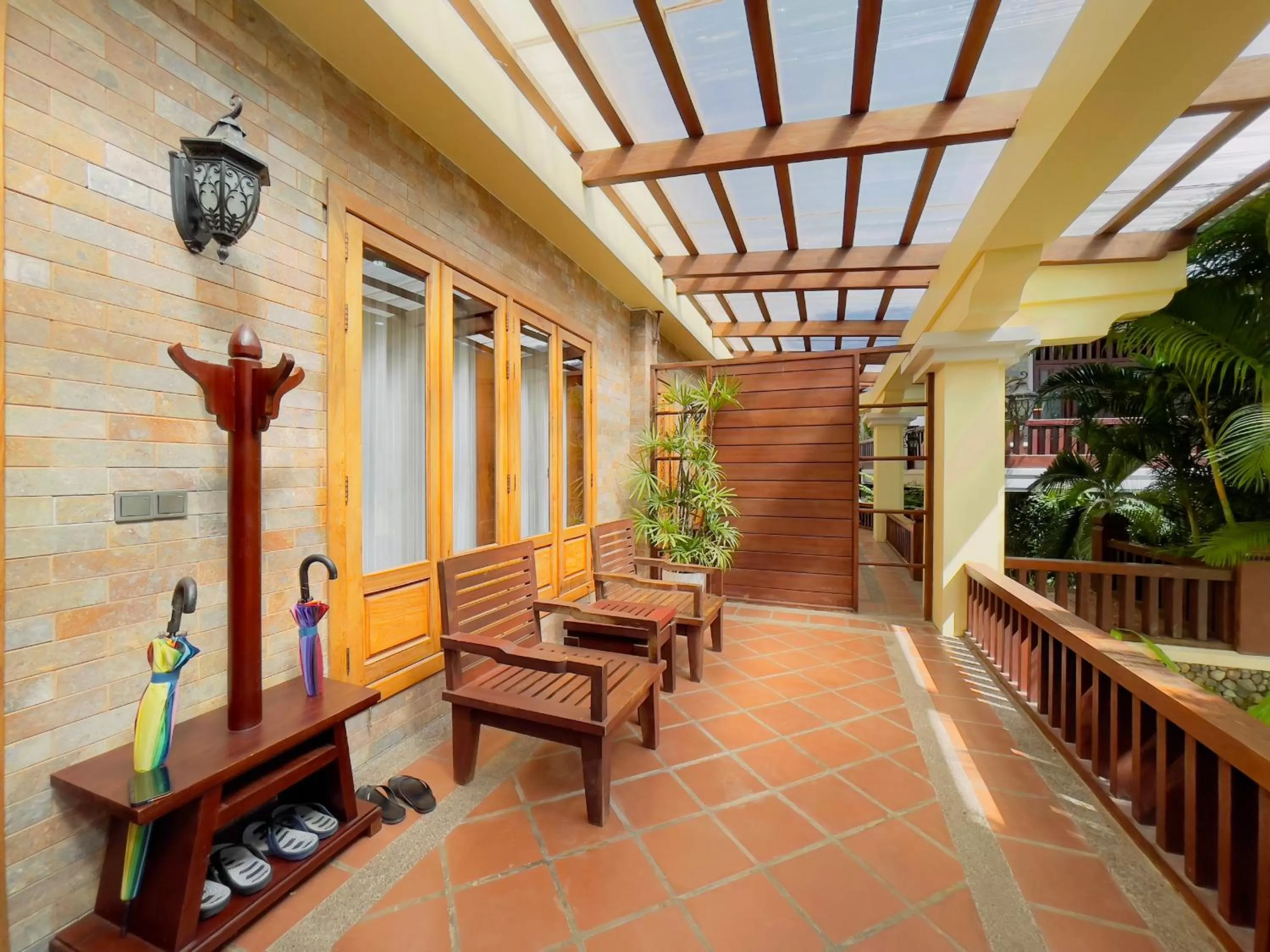 Balcony/Terrace in Try Palace Resort Kep