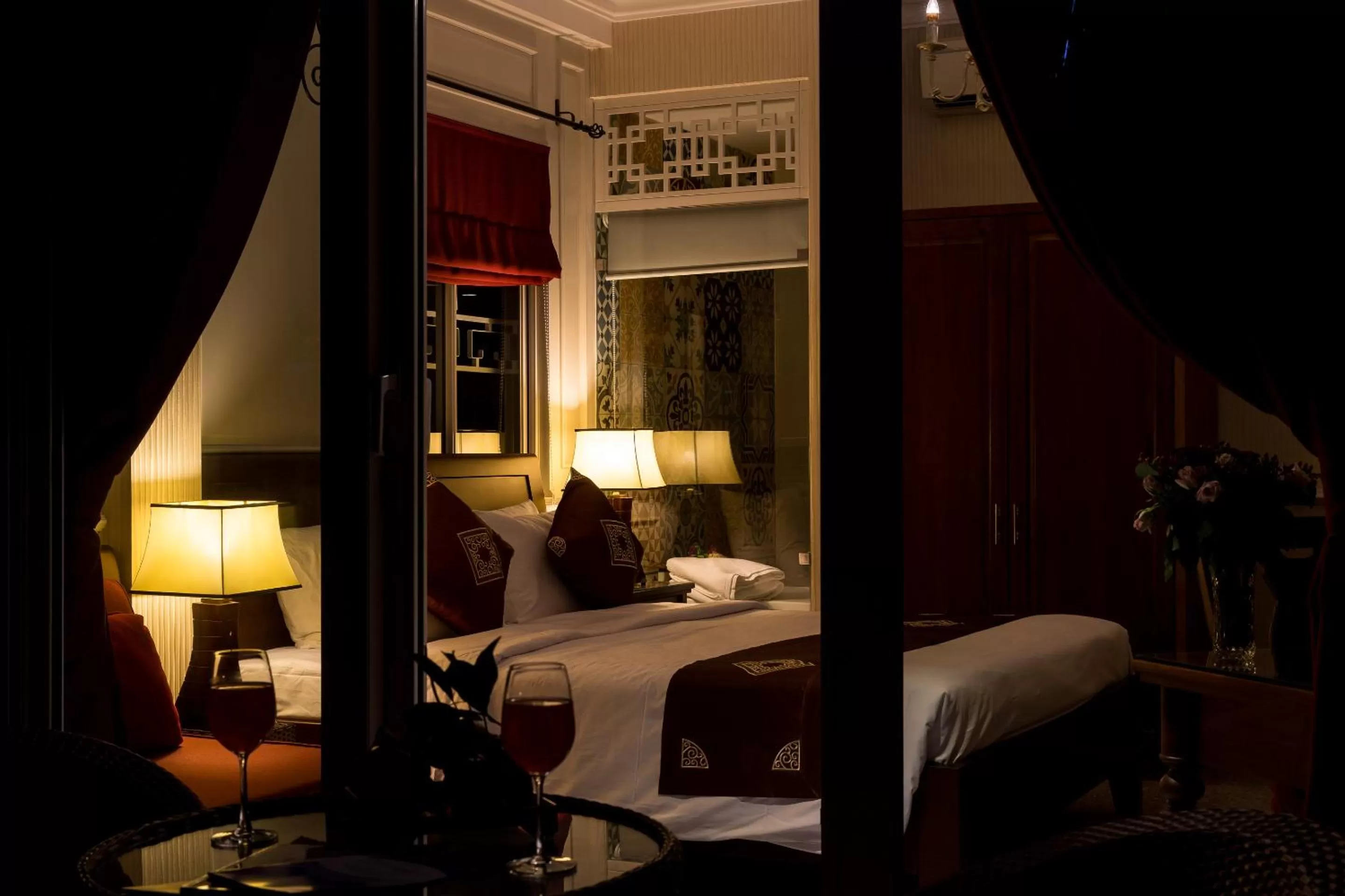 Decorative detail, Bed in Ben Thanh Boutique Hotel