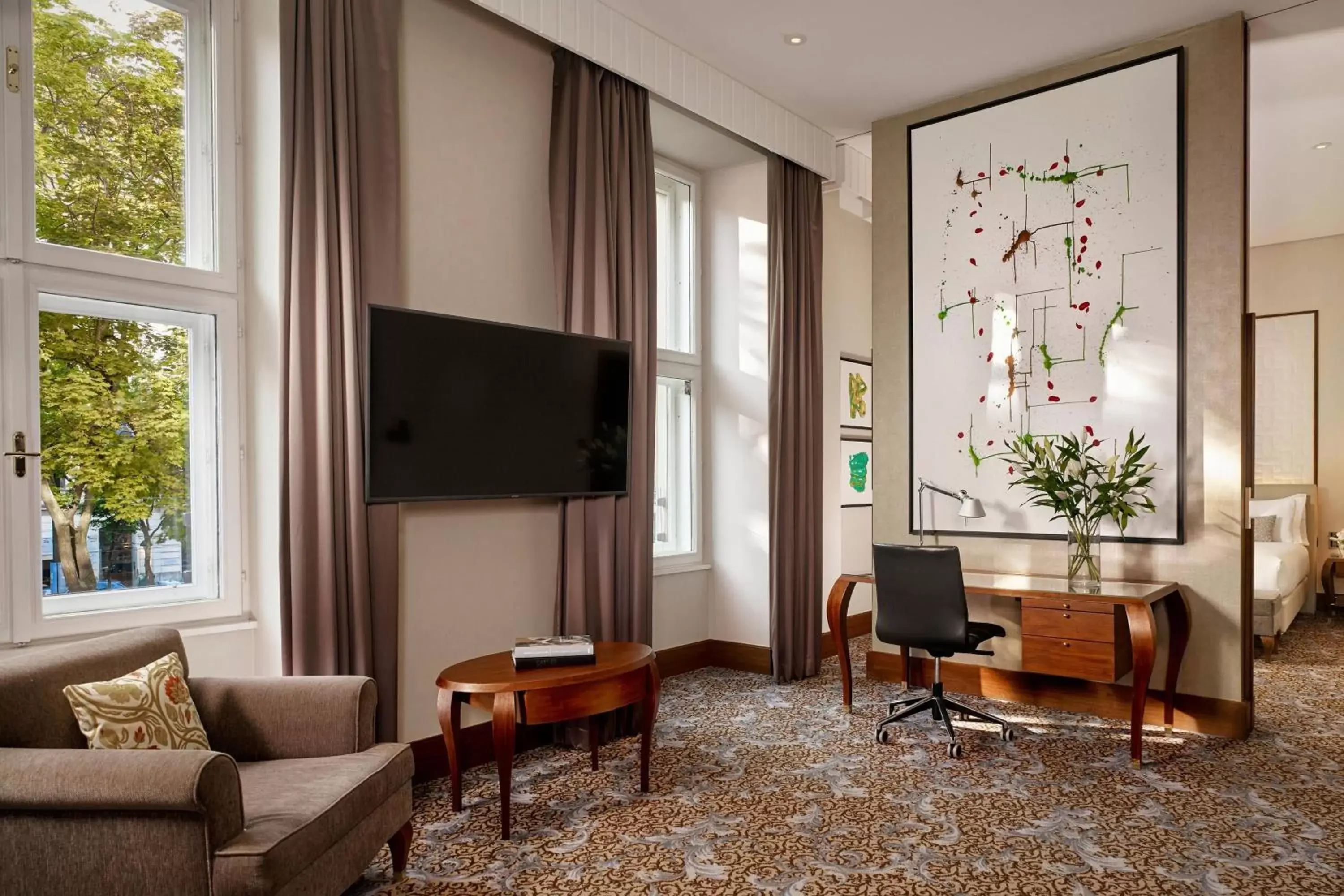 Photo of the whole room, TV/Entertainment Center in The Ritz-Carlton, Vienna