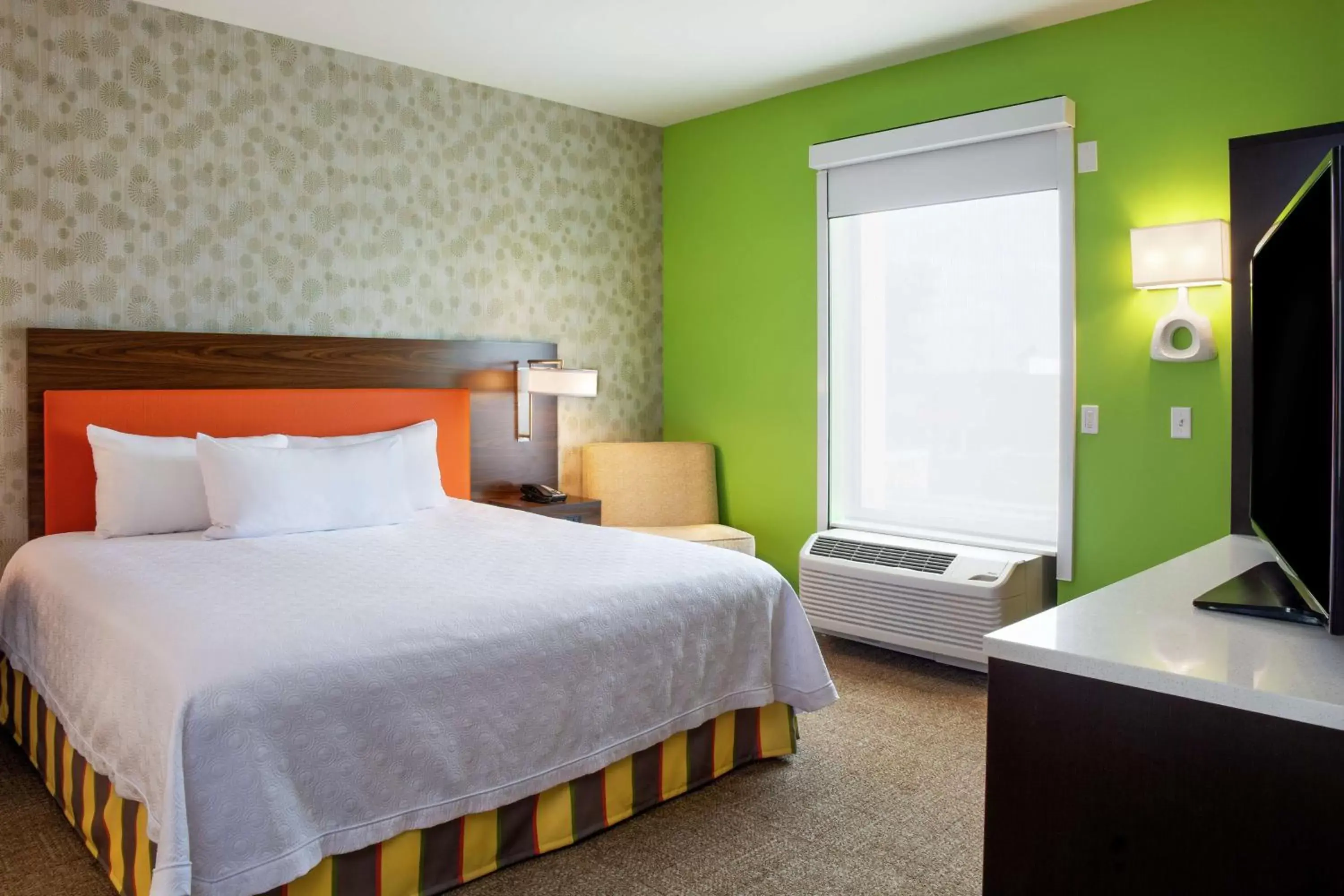 Bed in Home2 Suites By Hilton Indianapolis Greenwood