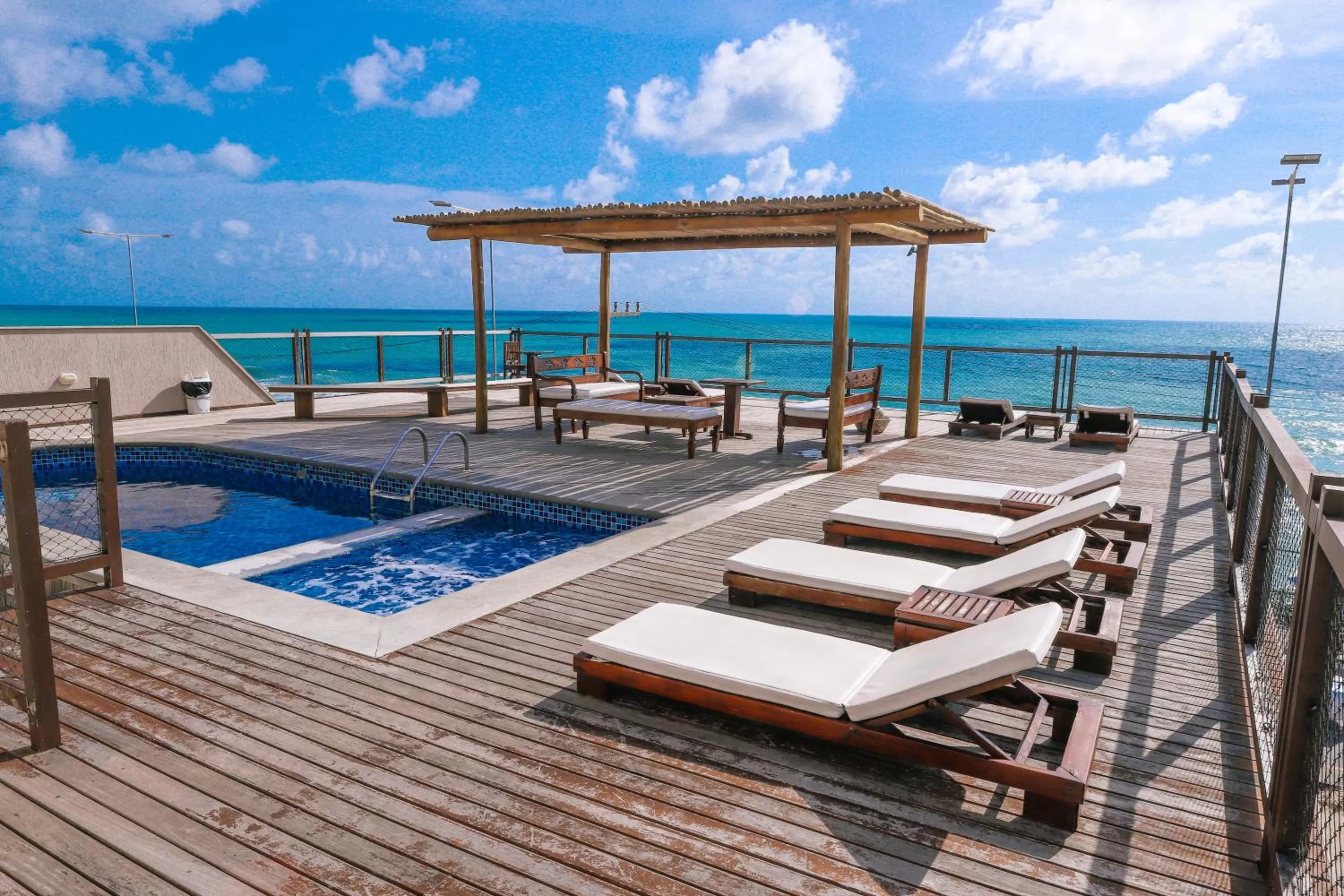 Pool view in Porto Suítes Natal Hotel