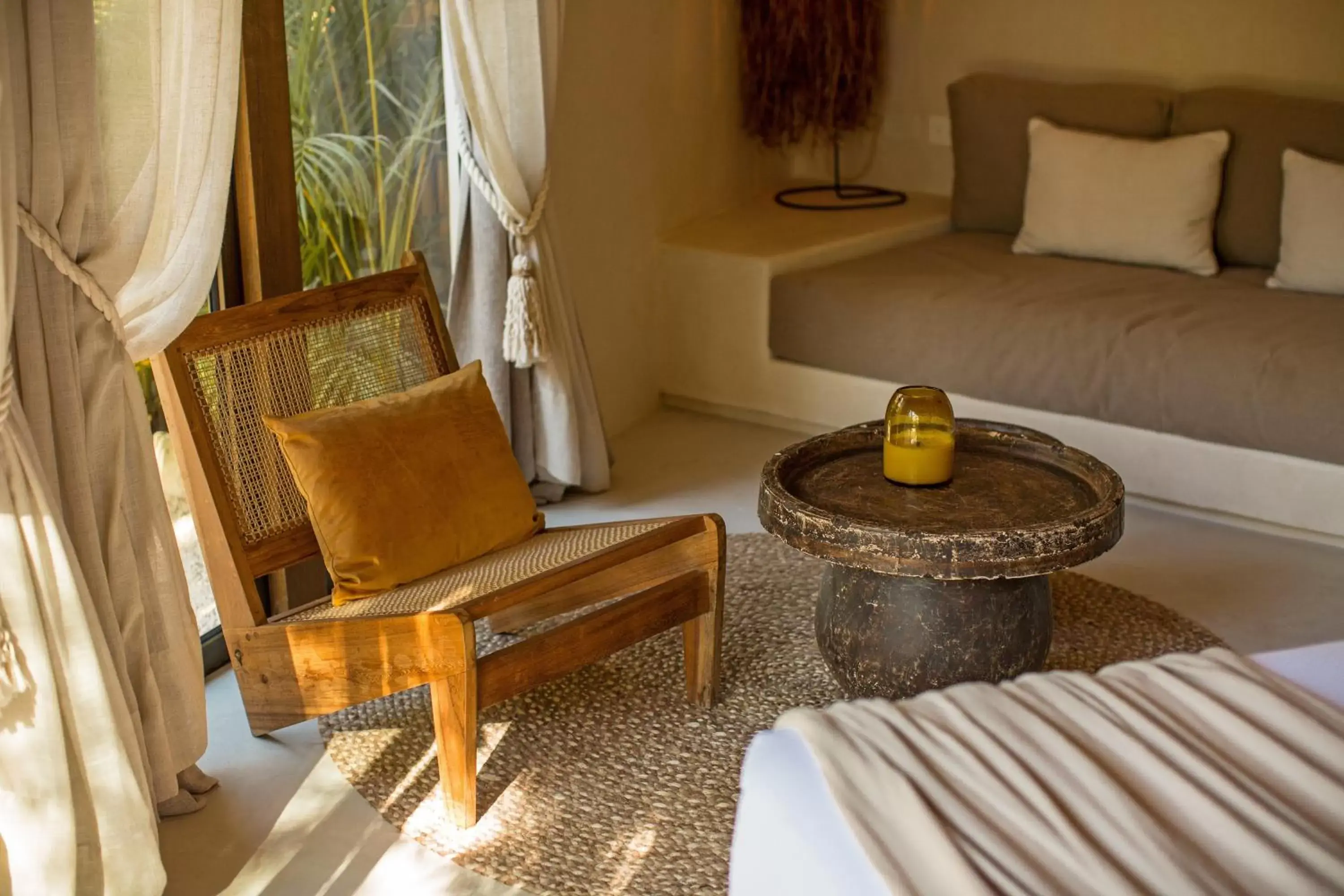 Bed, Seating Area in Hotel Muaré & Spa Tulum