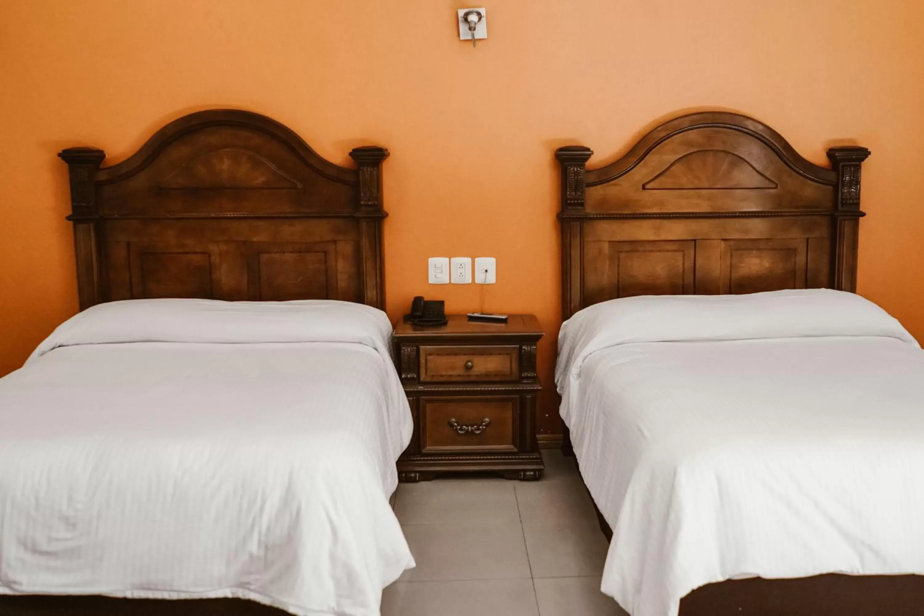 Bed in Hotel Puebla de Antaño